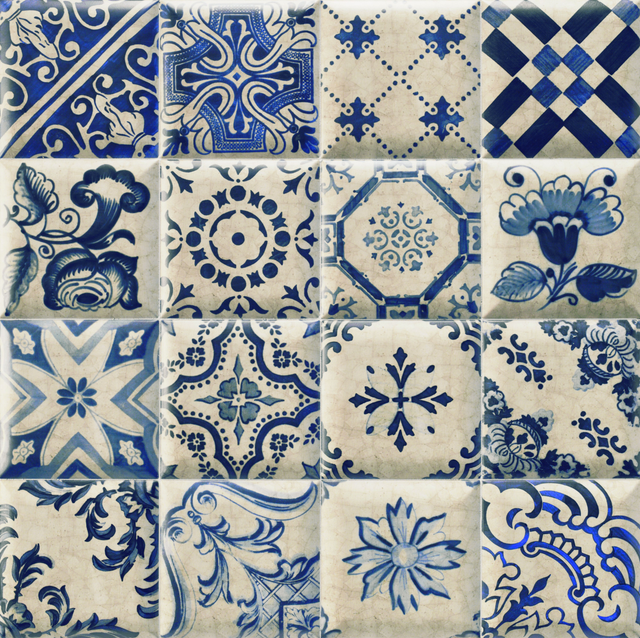 Azulejo cerámico  Abombado efecto hidráulico blanco 3d decor 15x15 cm