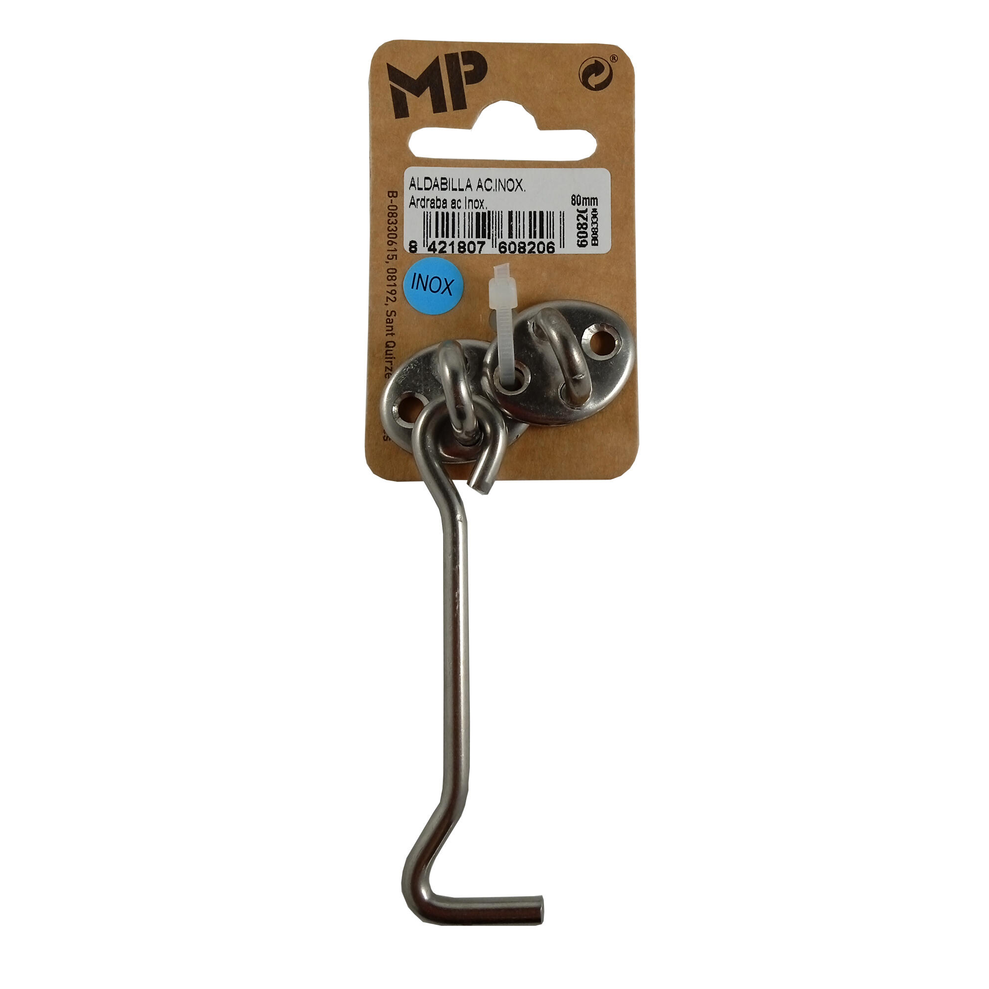 Aldabilla de acero inoxidable de 80 mm - 2
