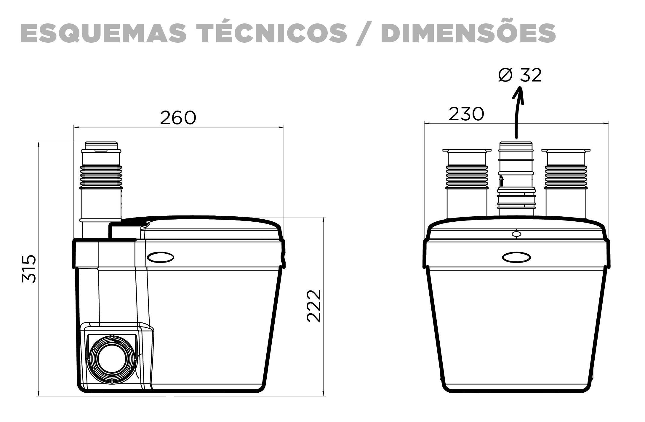Bomba de aguas grises compacta Watersan 11 - 2