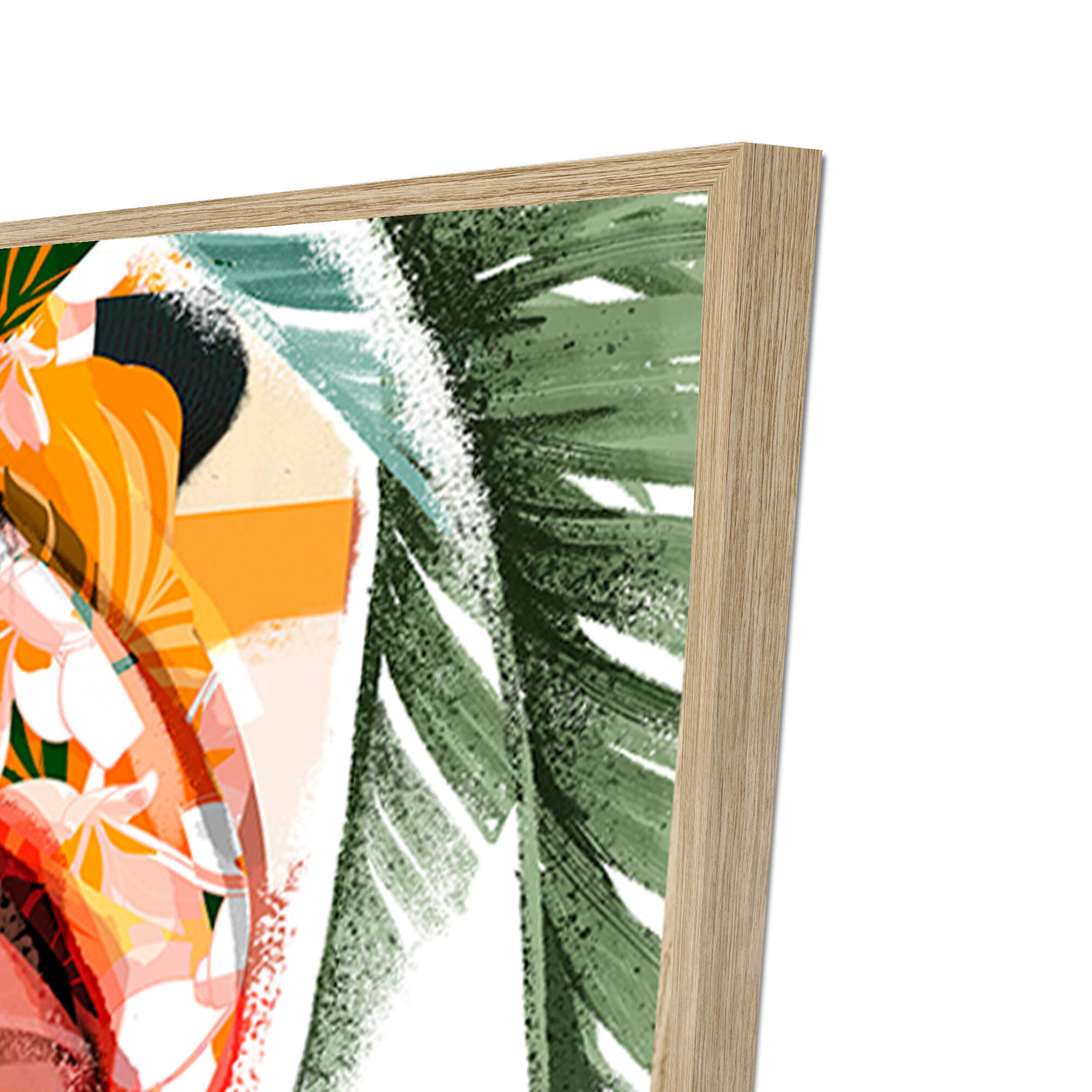 Pintura original cotton haya africanas 60x80cm - 6