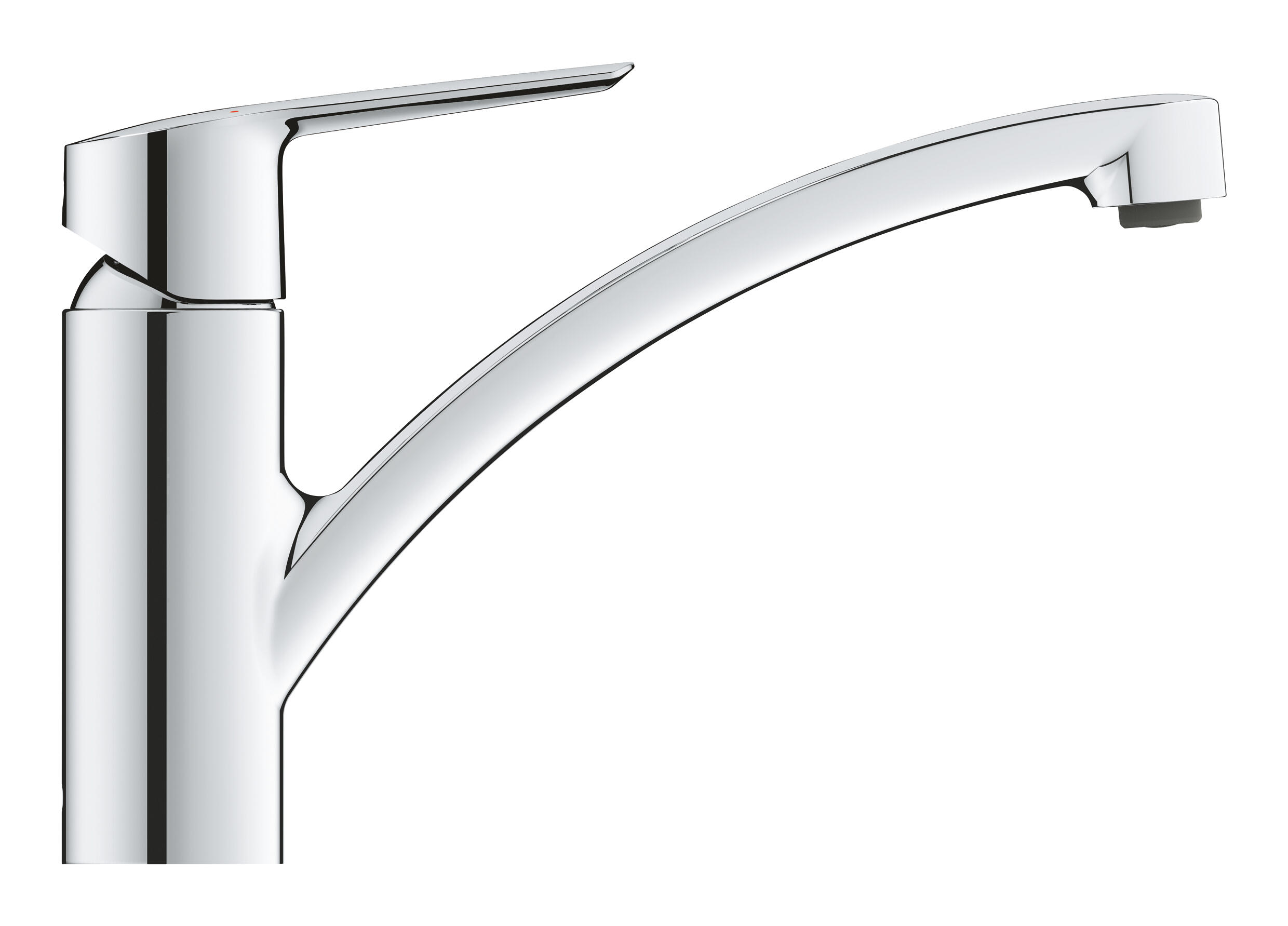 Grifo de cocina monomando caño horizontal grohe start 2021 cromado