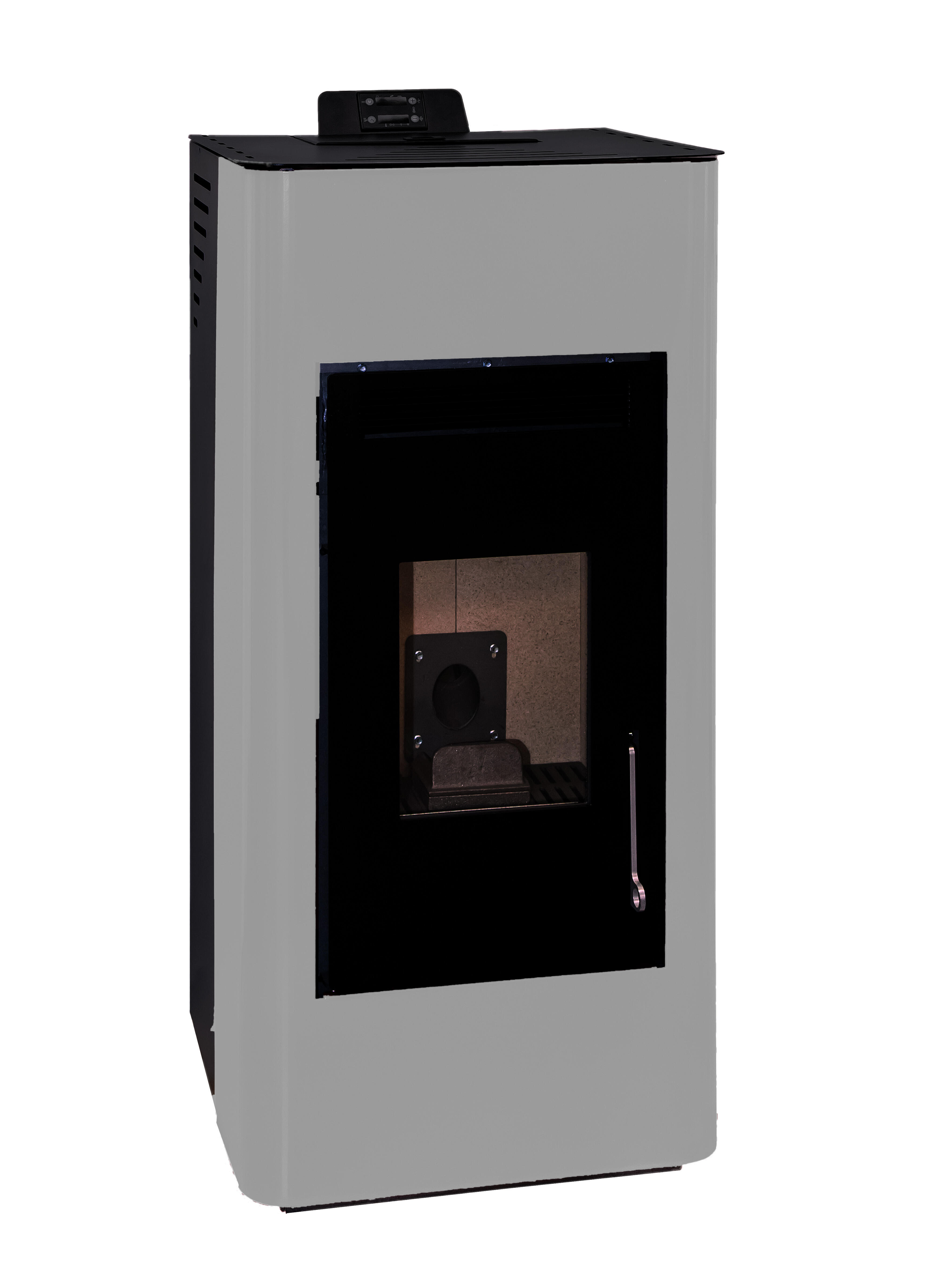 Estufa de pellet canalizable watt 14.3 kw blanca