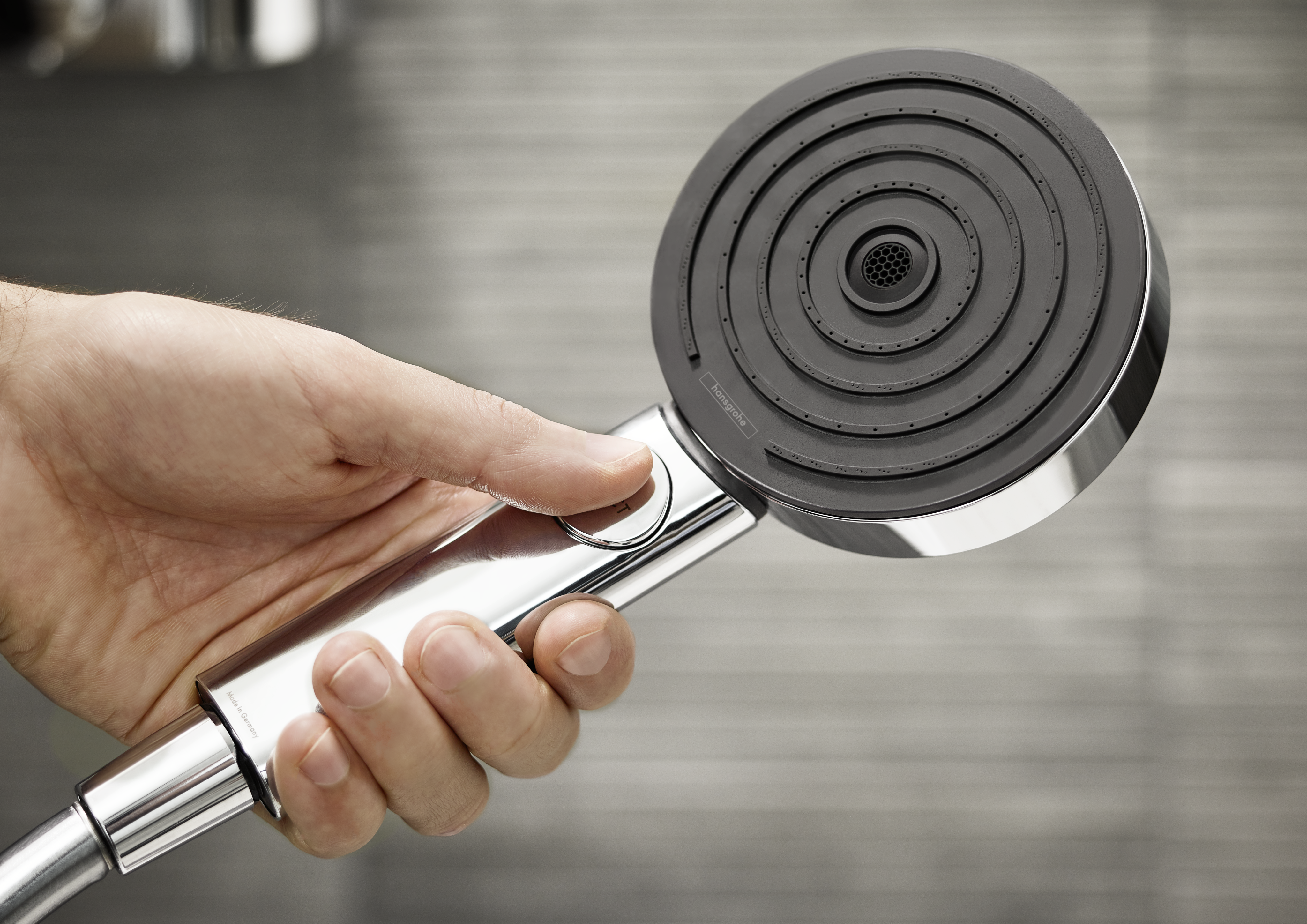 Alcachofa de ducha HANSGROHE Pulsify Blend cromo con 3 funciones - 10