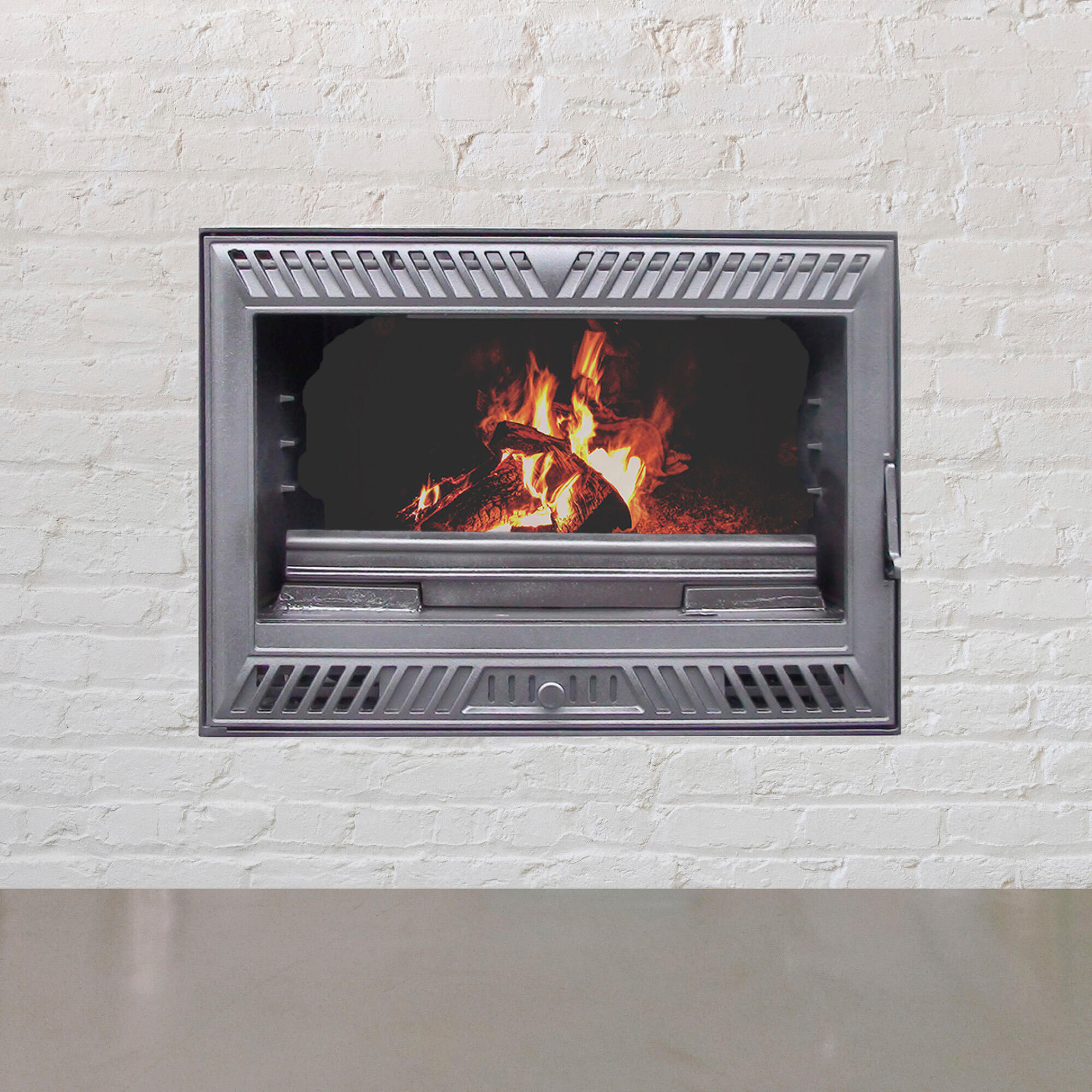 Insert de leña inuk iron de 8kw ventilada