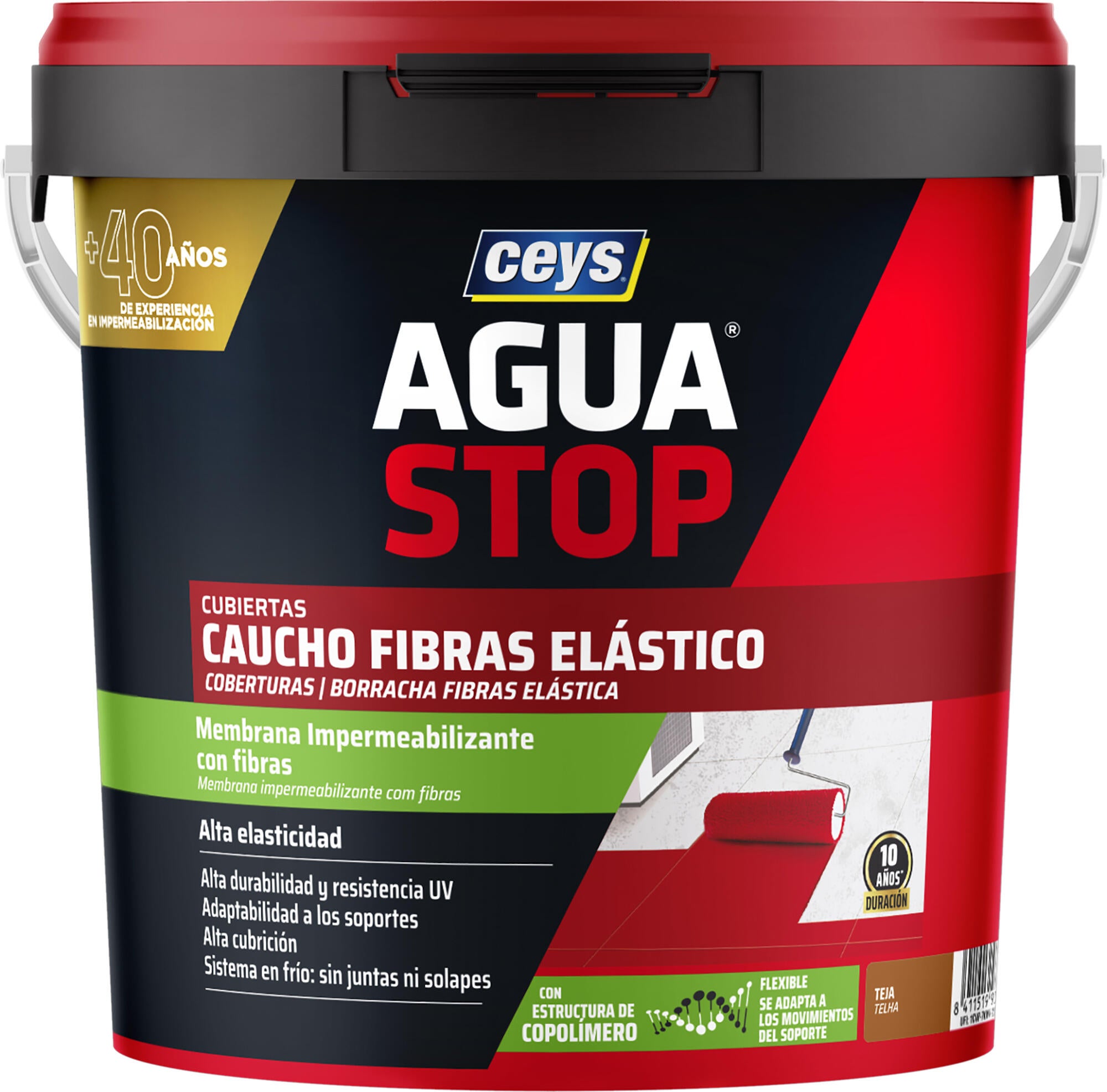 Membrana Impermeabilizante com fibras Ceys Aguastop telha 5KG - 3