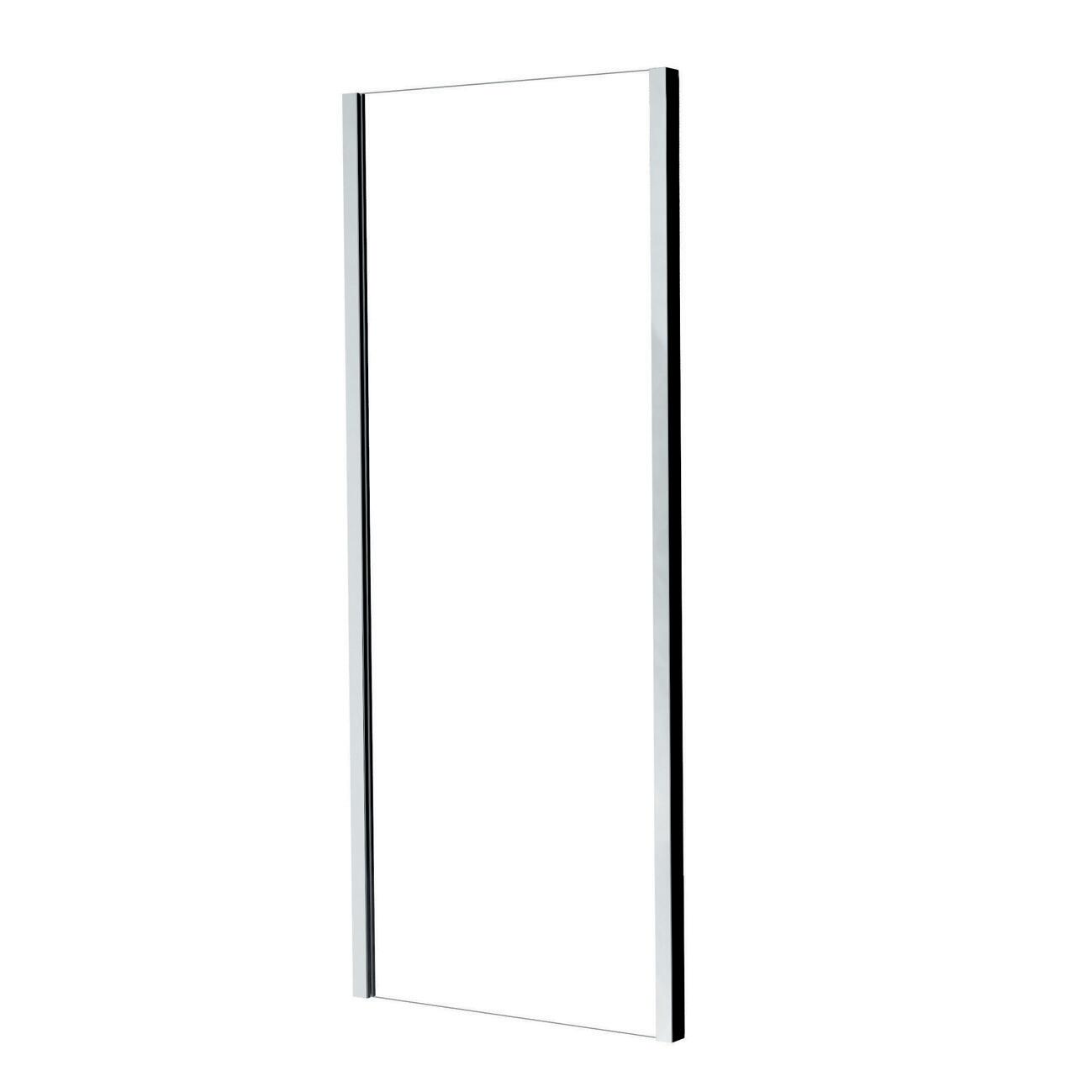 Porta doccia L 72 cm x H 190 cm per nicchia in vetro trasparente SP. 6 mm, profilo lucido cromo, serie Elyt - 2
