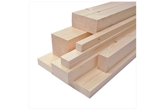 Pack de 6 listones de abeto 27x44x2000mm