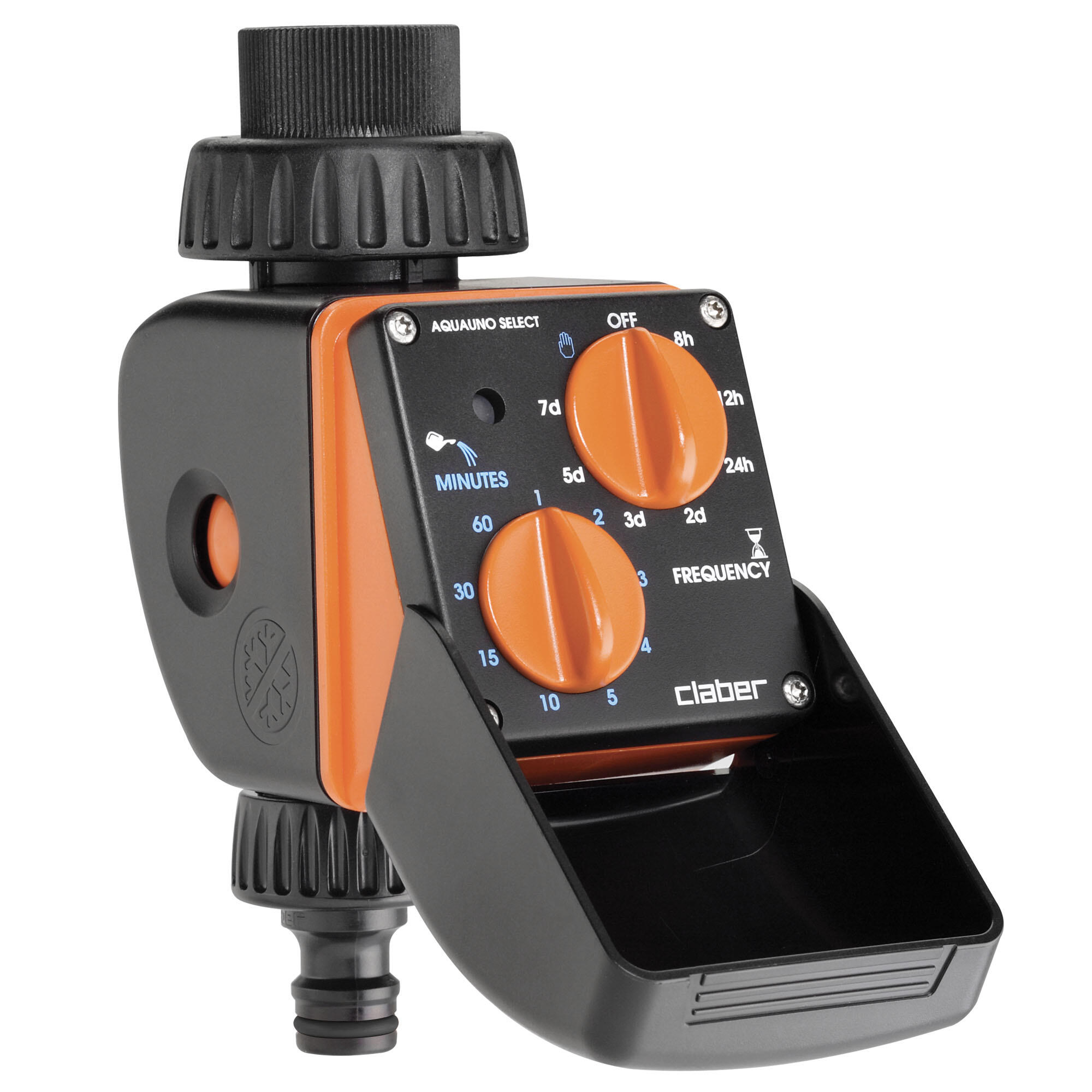 Programador de grifo claber select 1 vía con 63 programas prefijados