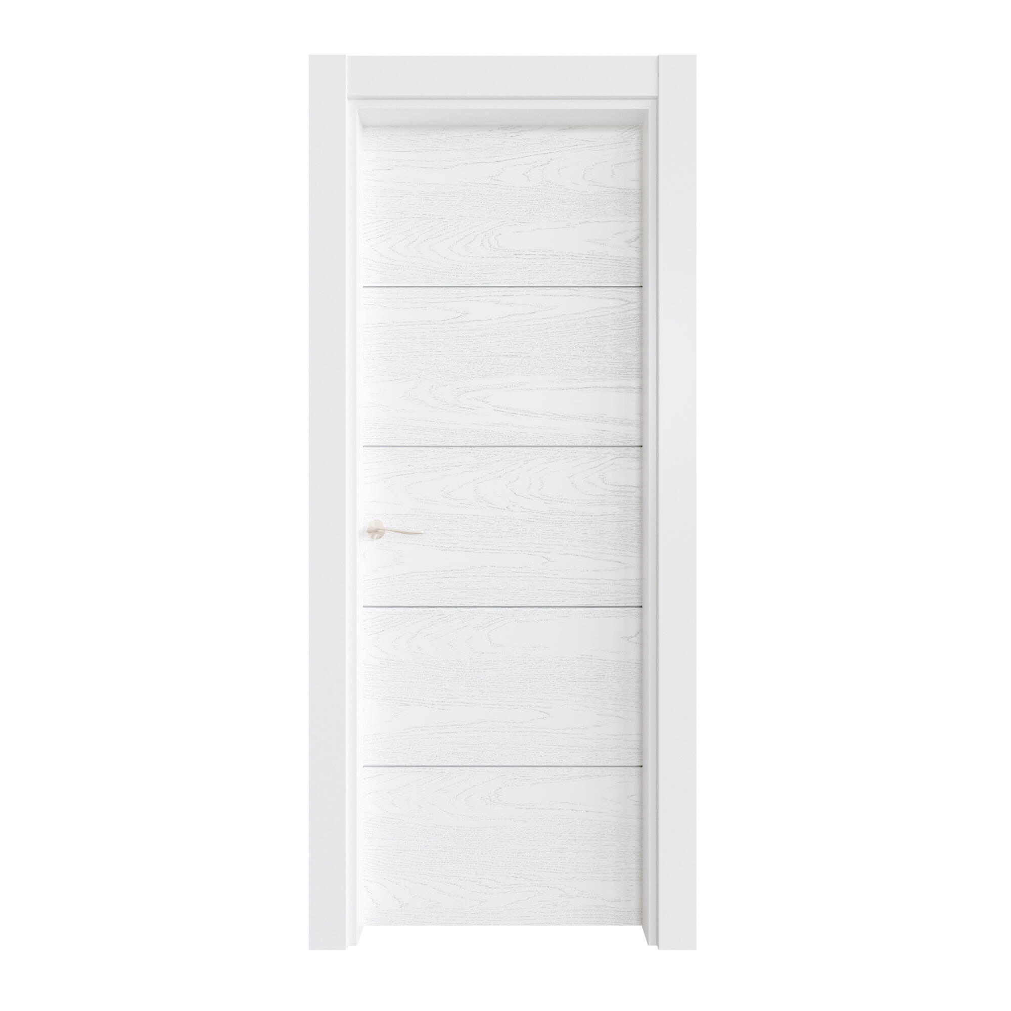 Puerta interior abatible lucerna blanco premium apertura dcha con cristal 62.5cm
