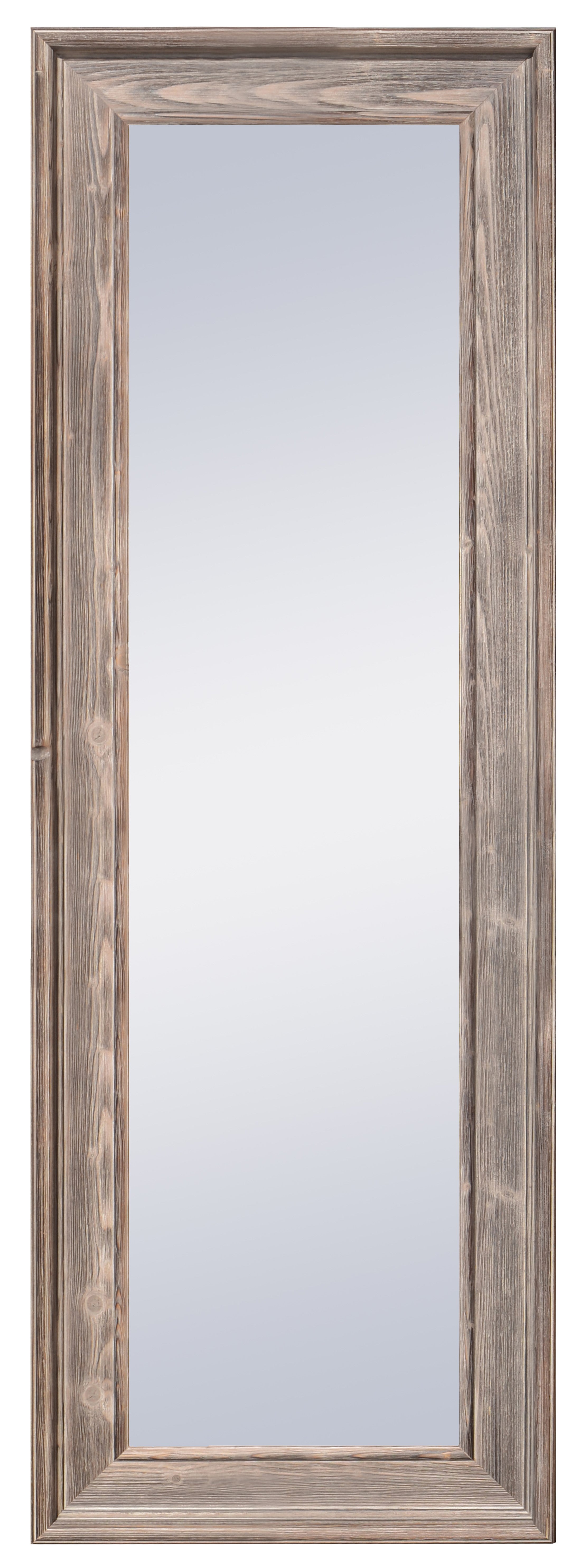 Espejo enmarcado rectangular baqueira nogal oscuro 62 x182 cm