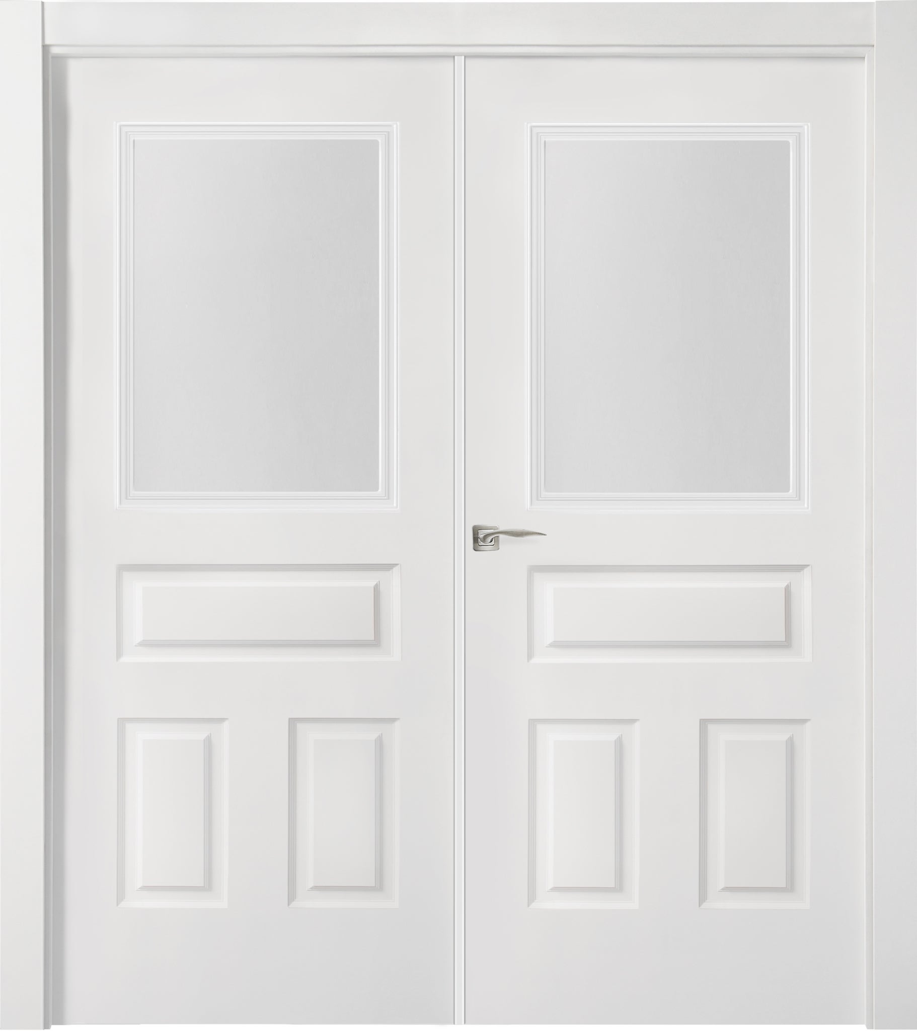 Puerta interior abatible indiana blanco line plus apertura dcha cristal 7x2 145