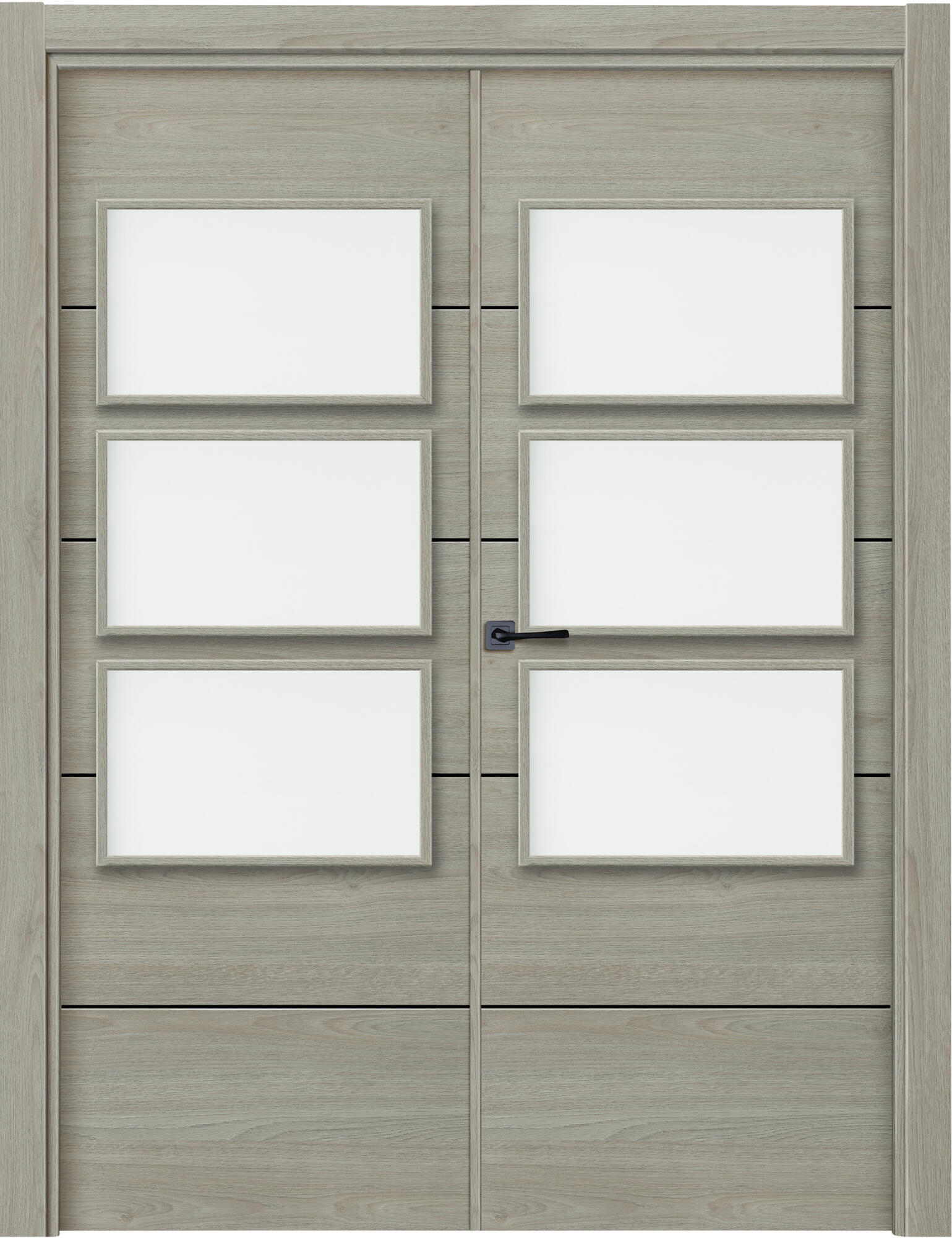 Puerta interior abatible berna vila roble line plus apertura dcha cristal 125cm
