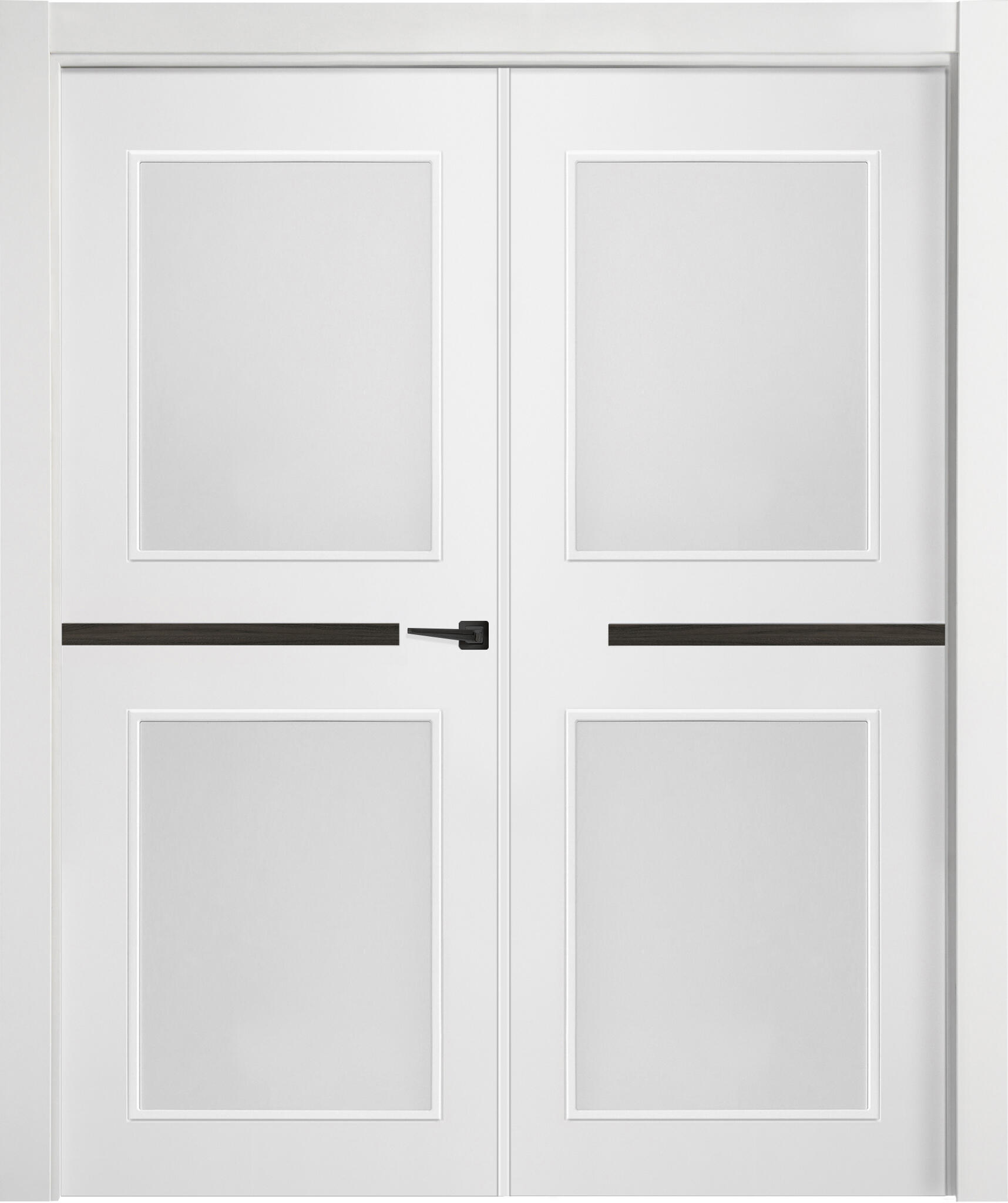 Puerta interior abatible denver carbon blanco line apertura izda cristal 9x 145