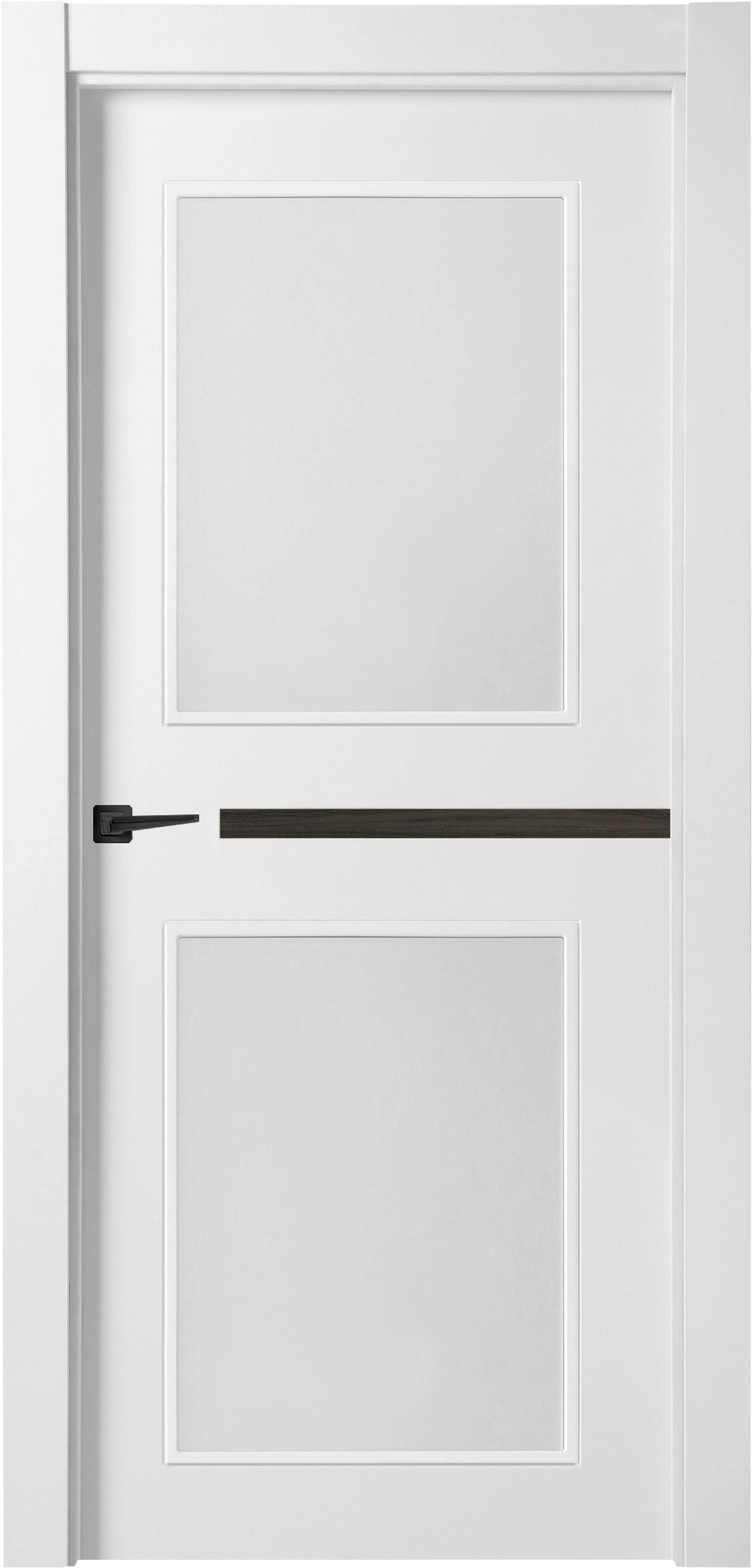 Puerta interior abatible denver carbon blanco line apertura dcha cristal 82.5cm