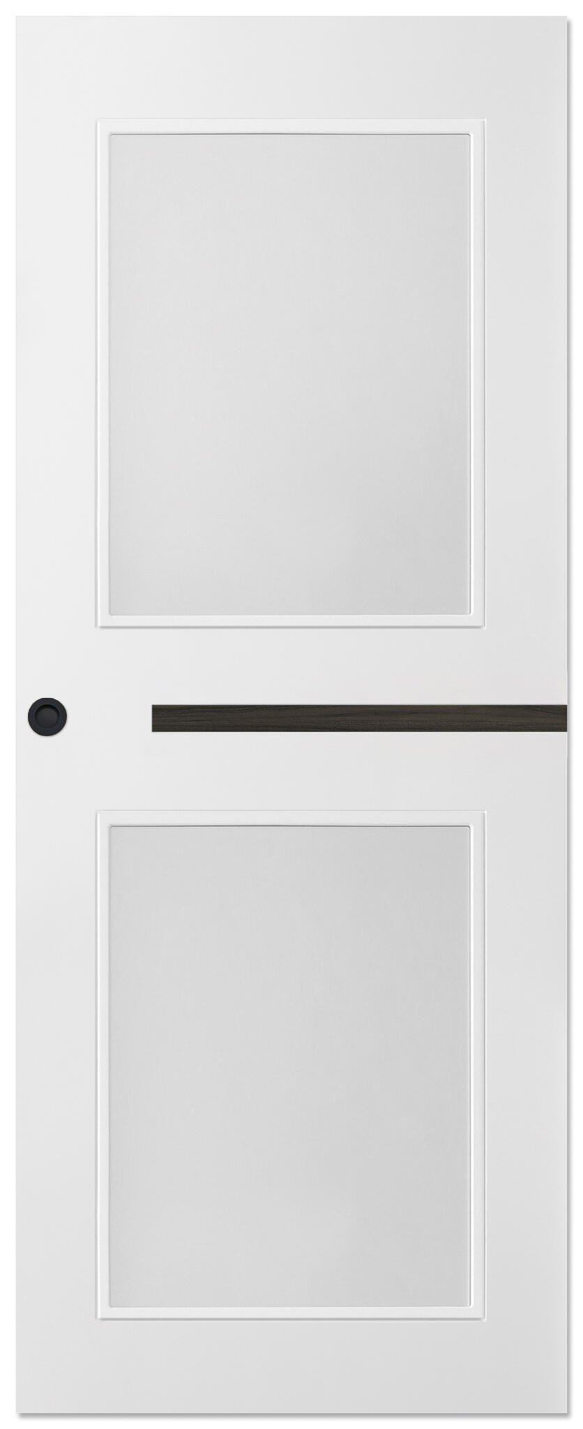 Puerta de interior corredera cristal denver carbon blanco line uñero 72.5 cm