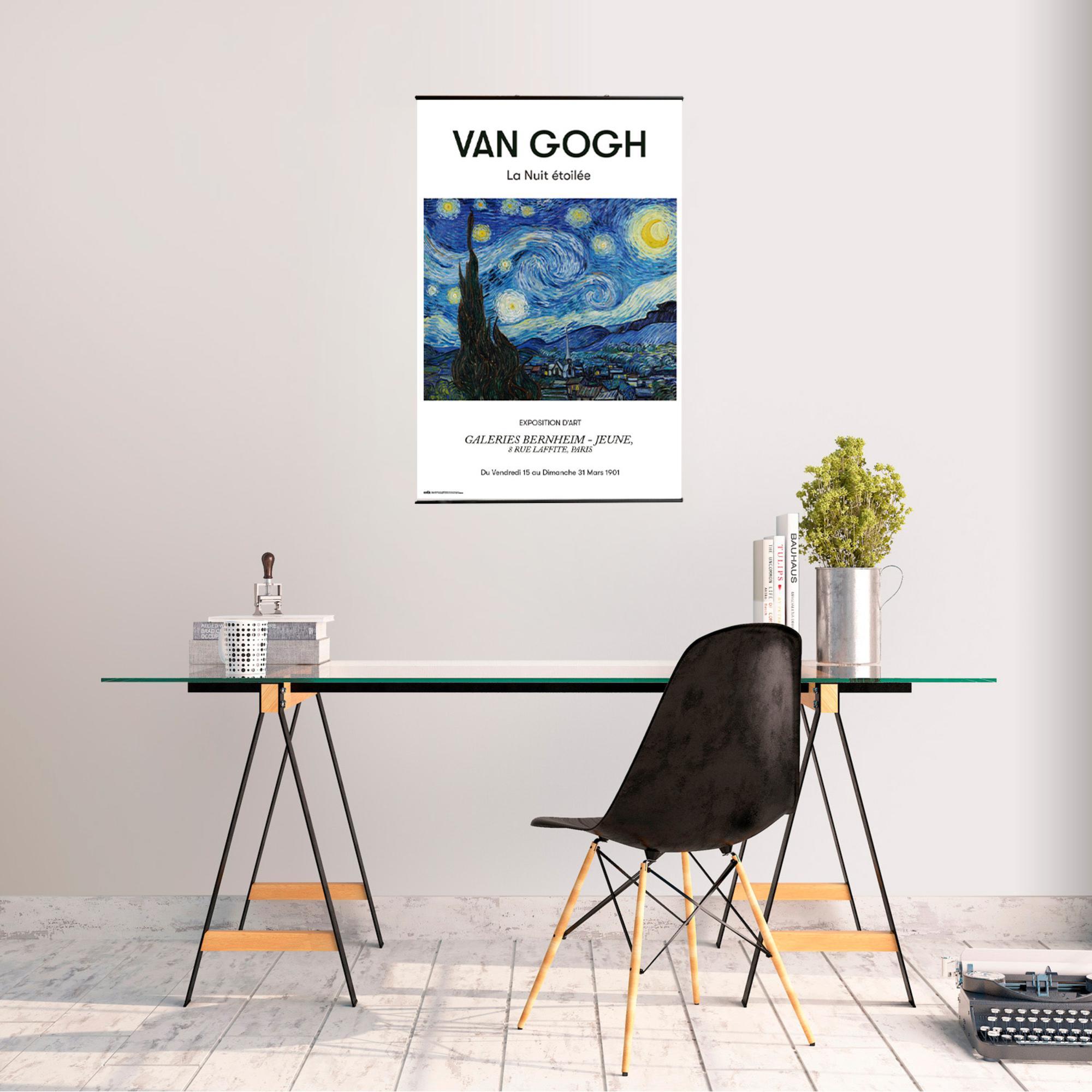 Pack colgador + poster van gogh 91.5 x 61 cm
