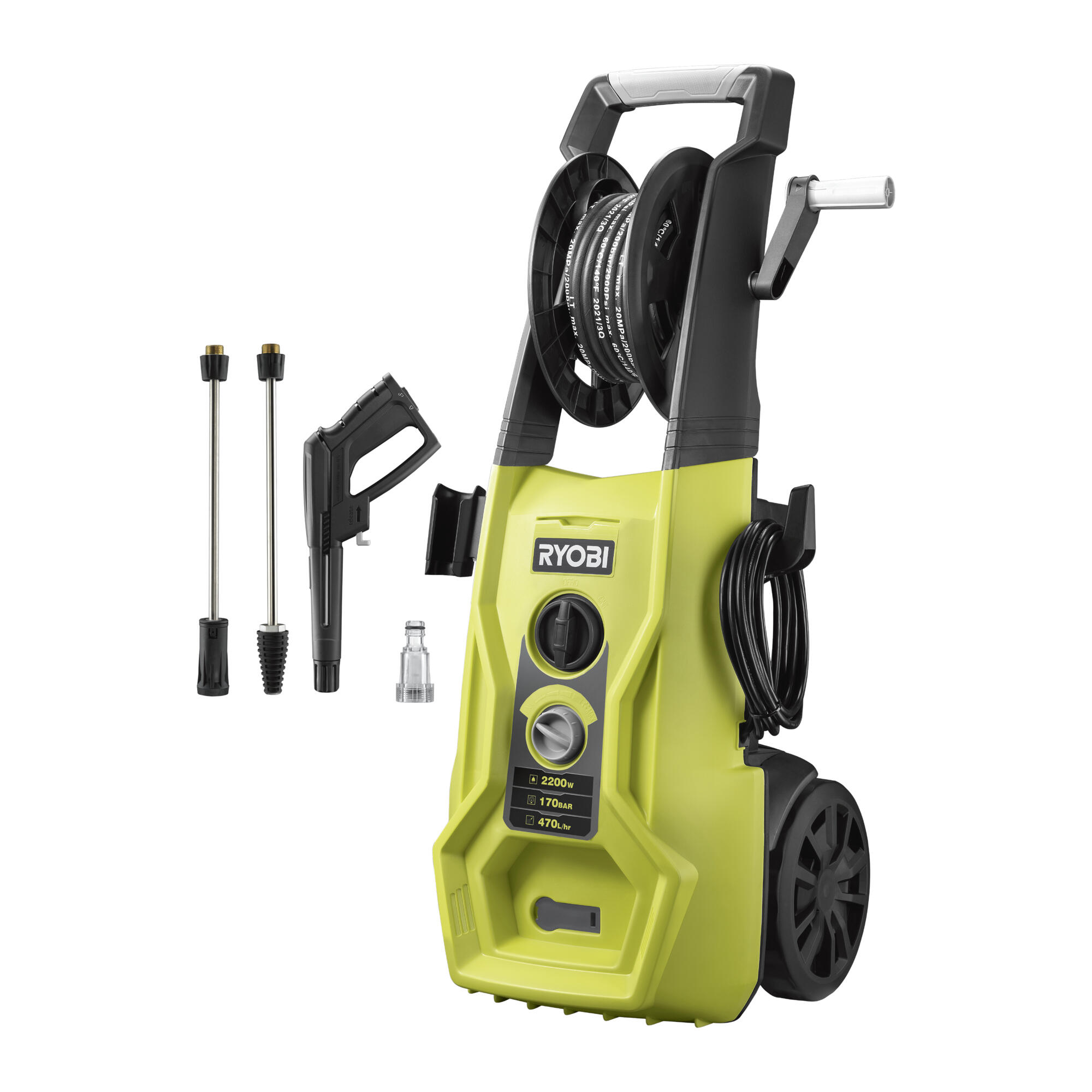 Hidrolimpiadora eléctrica ryobi ry170pwa 2500w 170 bares de presión