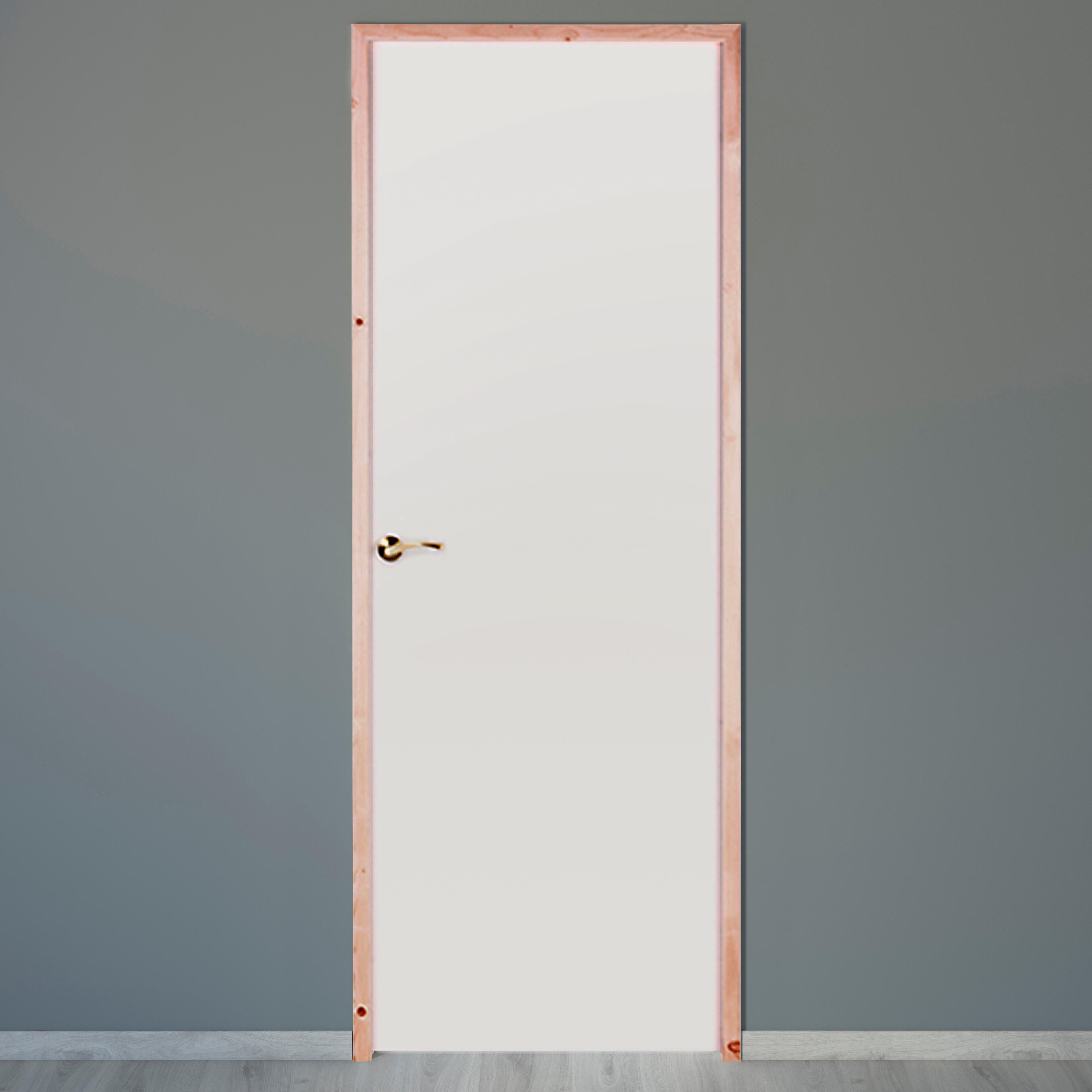 Bloco de porta PRÉ-PINTADA LISA 72.5X203CM DIREITA - 2