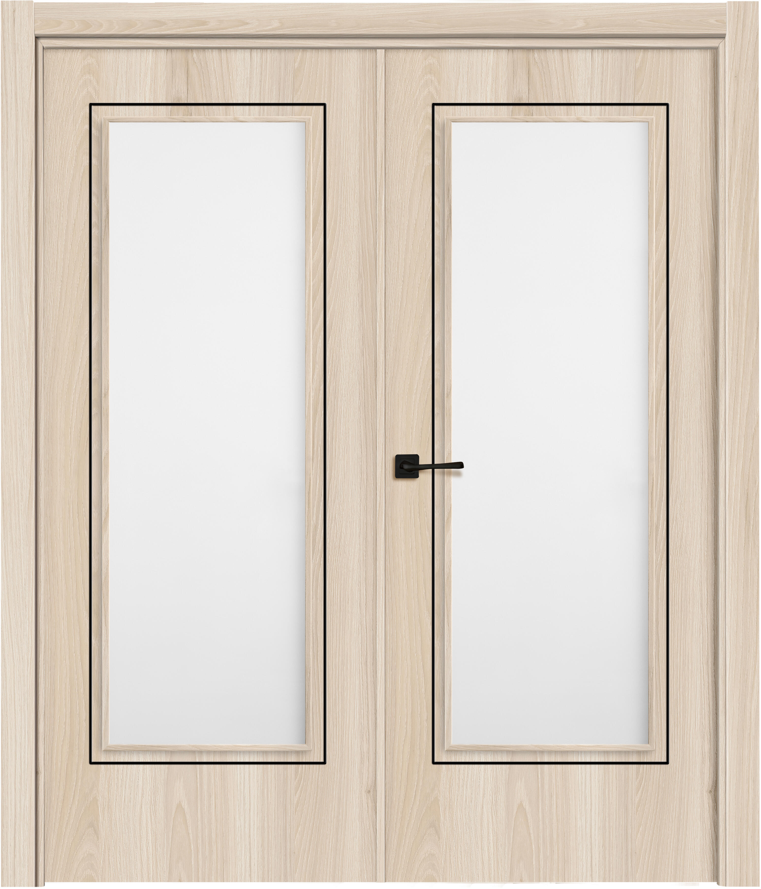 Puerta interior abatible tacoma crema line plus apertura dcha con cristal 125cm