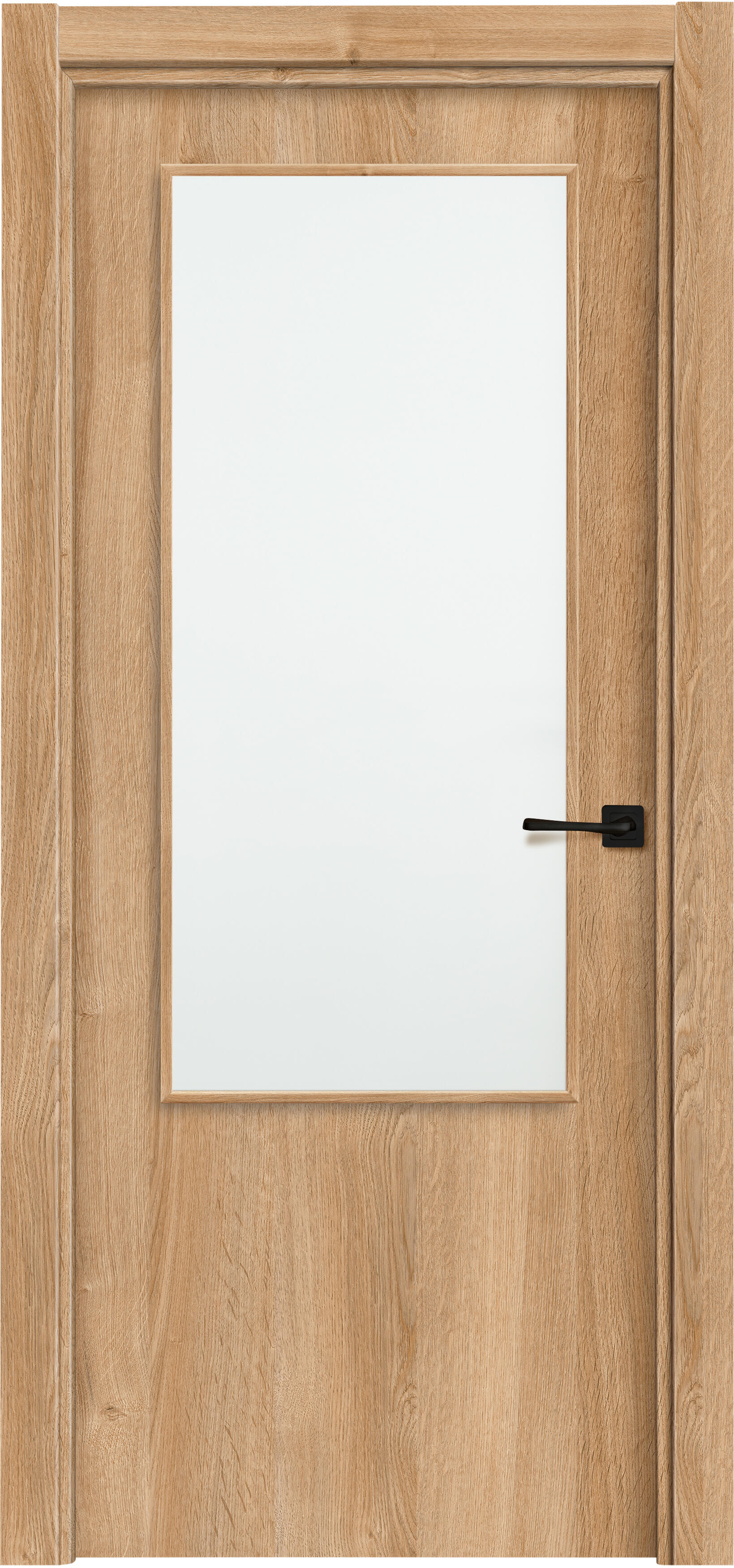 Puerta interior abatible lisboa roble line plus apertura izda cristal 7x2 62.5cm
