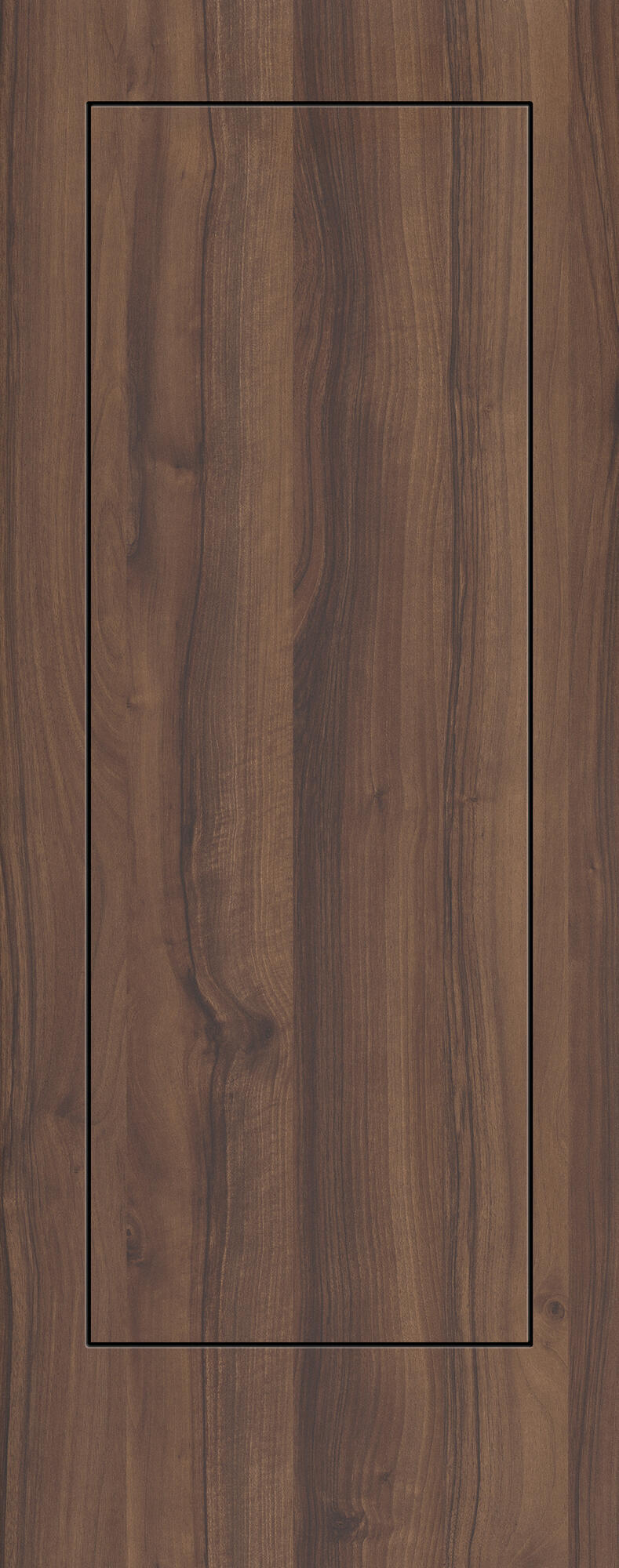 Panel para puerta de entrada blindada coordinable con tacoma nogal de 84x205 cm