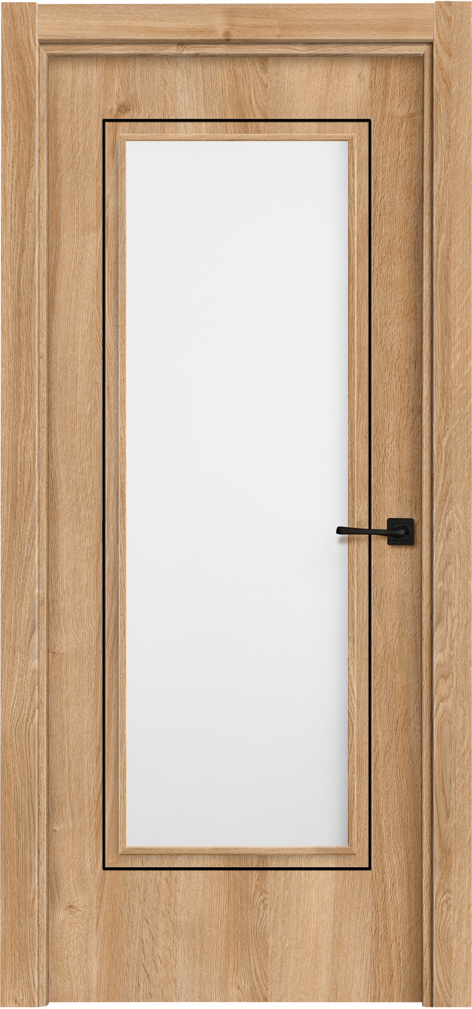 Puerta interior abatible tacoma roble line plus apertura dcha cristal 6x2 62.5cm