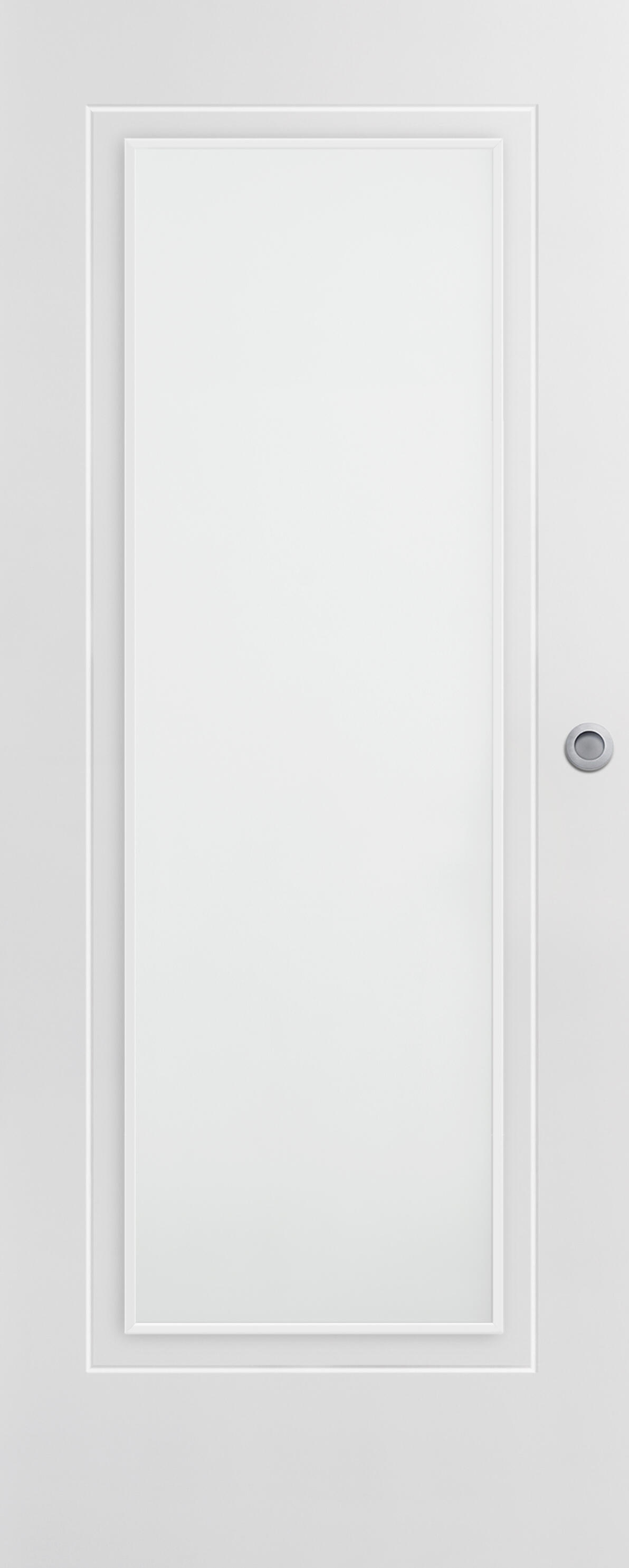 Puerta de interior corredera cristal miramar blanco line uñero y condena 92.5 cm