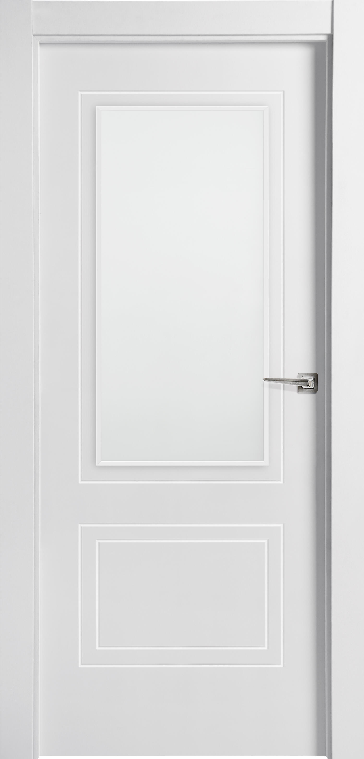 Puerta de interior abatible vidriera con cristal incluido maciza acabado lacado line boston blanco apertura izquierda cerco de 7x3 anchura 72.5 cm