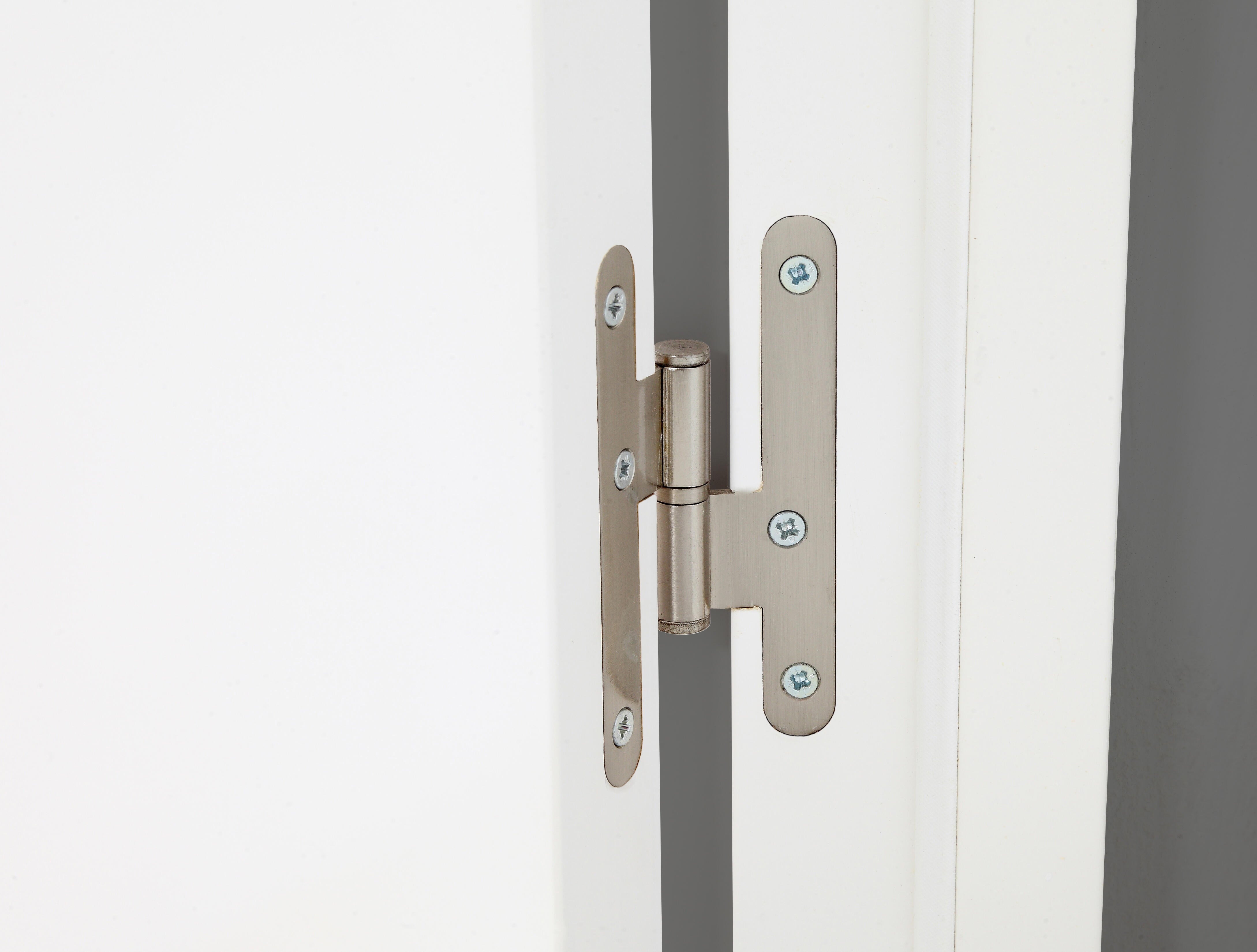 Puerta de interior abatible doble vidriera con fijo con cristal incluido maciza acabado lacado Line Denver Blanco apertura izquierda cerco de 6x2 anchura 115 cm - 4