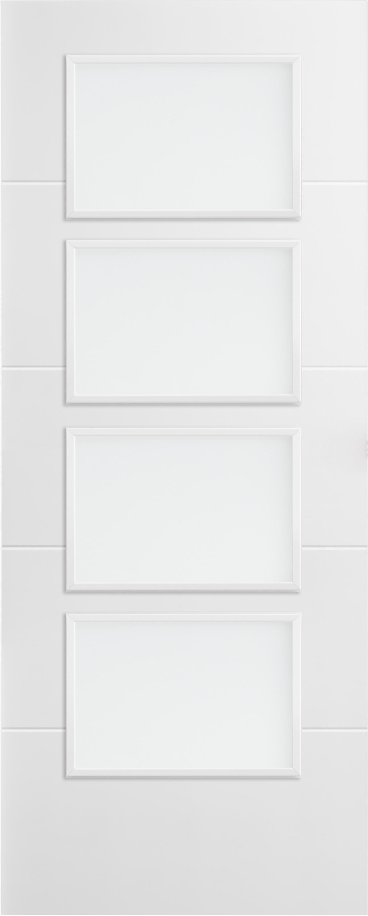 Puerta de interior corredera cristal lucerna blanco line plus 92.5 cm