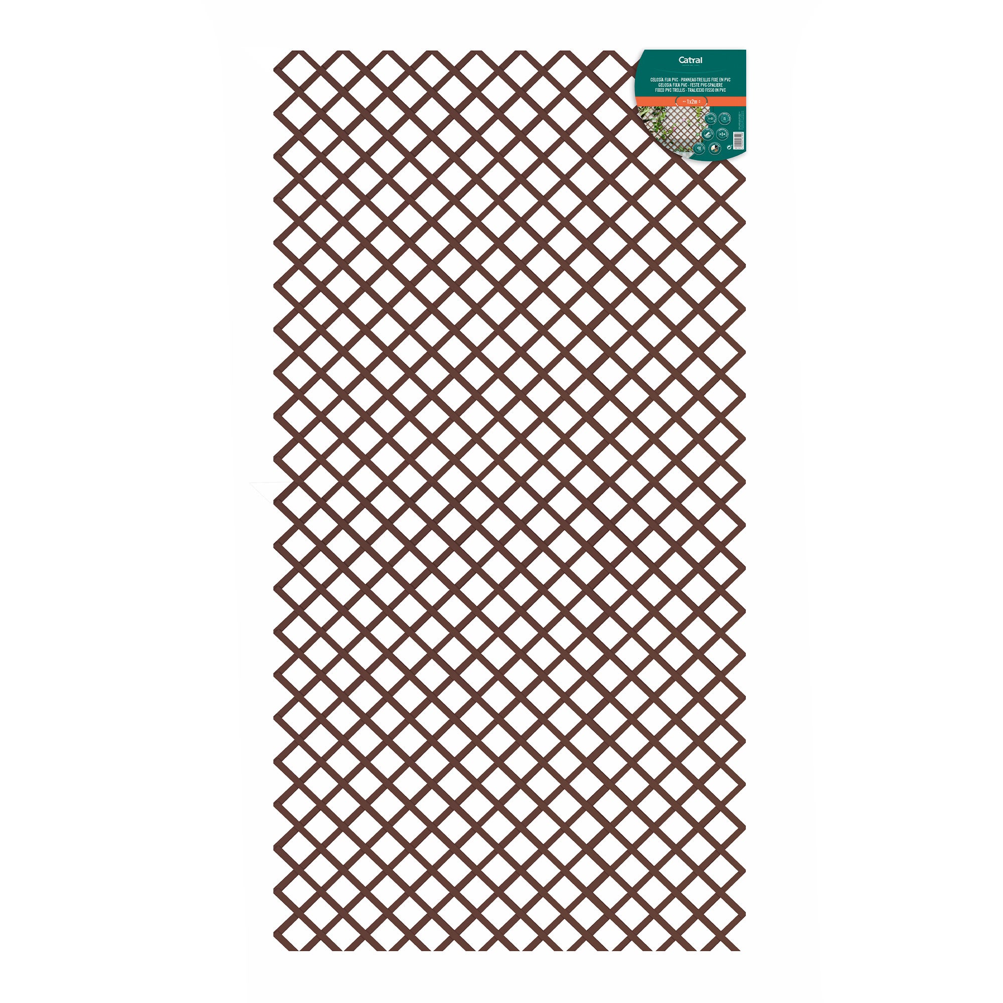 Painel decorativo fixo pvc madeira 48 mm 100x200 cm - 5