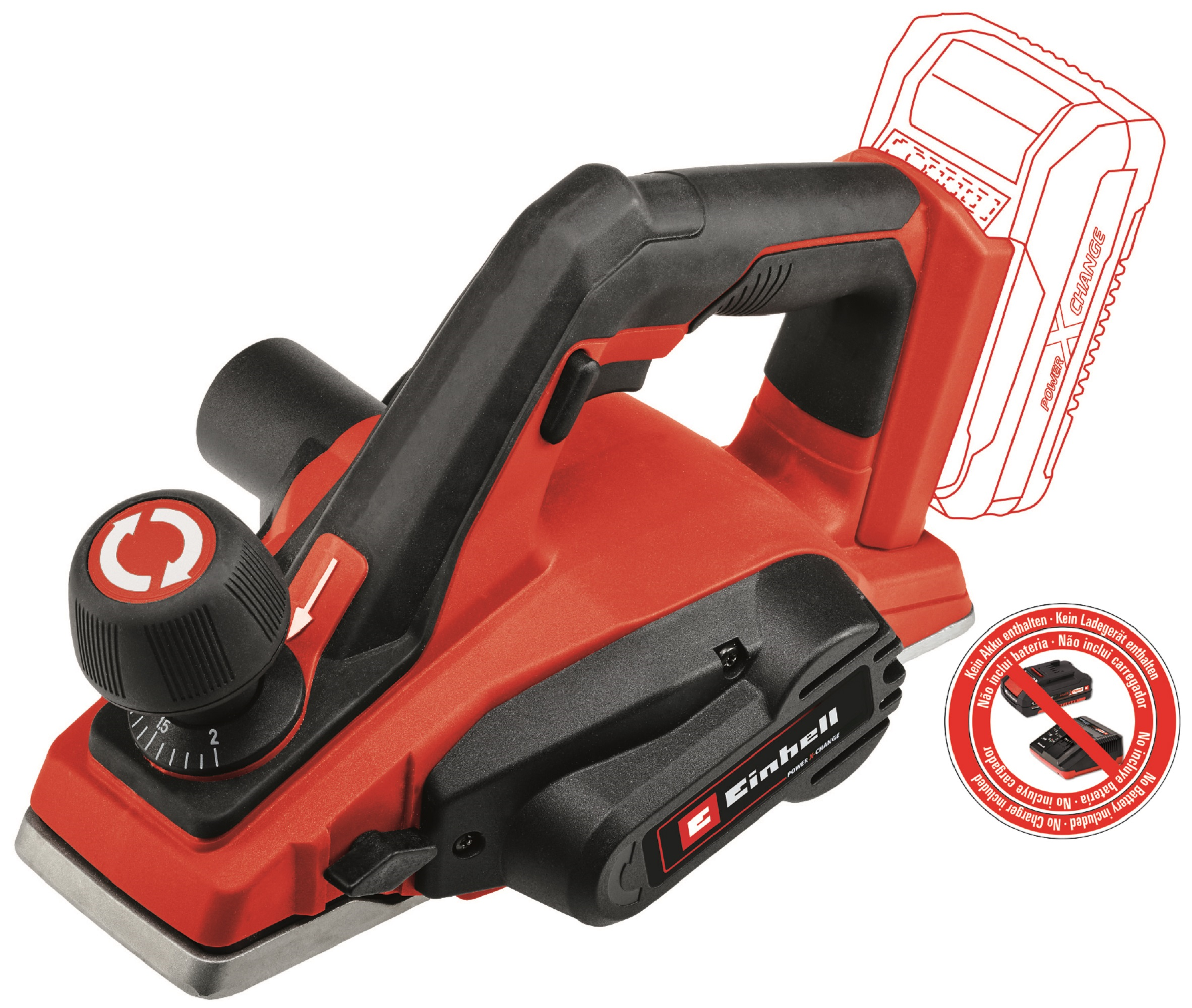 Einhell Cepillo Eléctrico Sin Cable Expert Te-Pl 18/82, Sin Batería, Compatible Con Power X-Change , Leroy Merlin