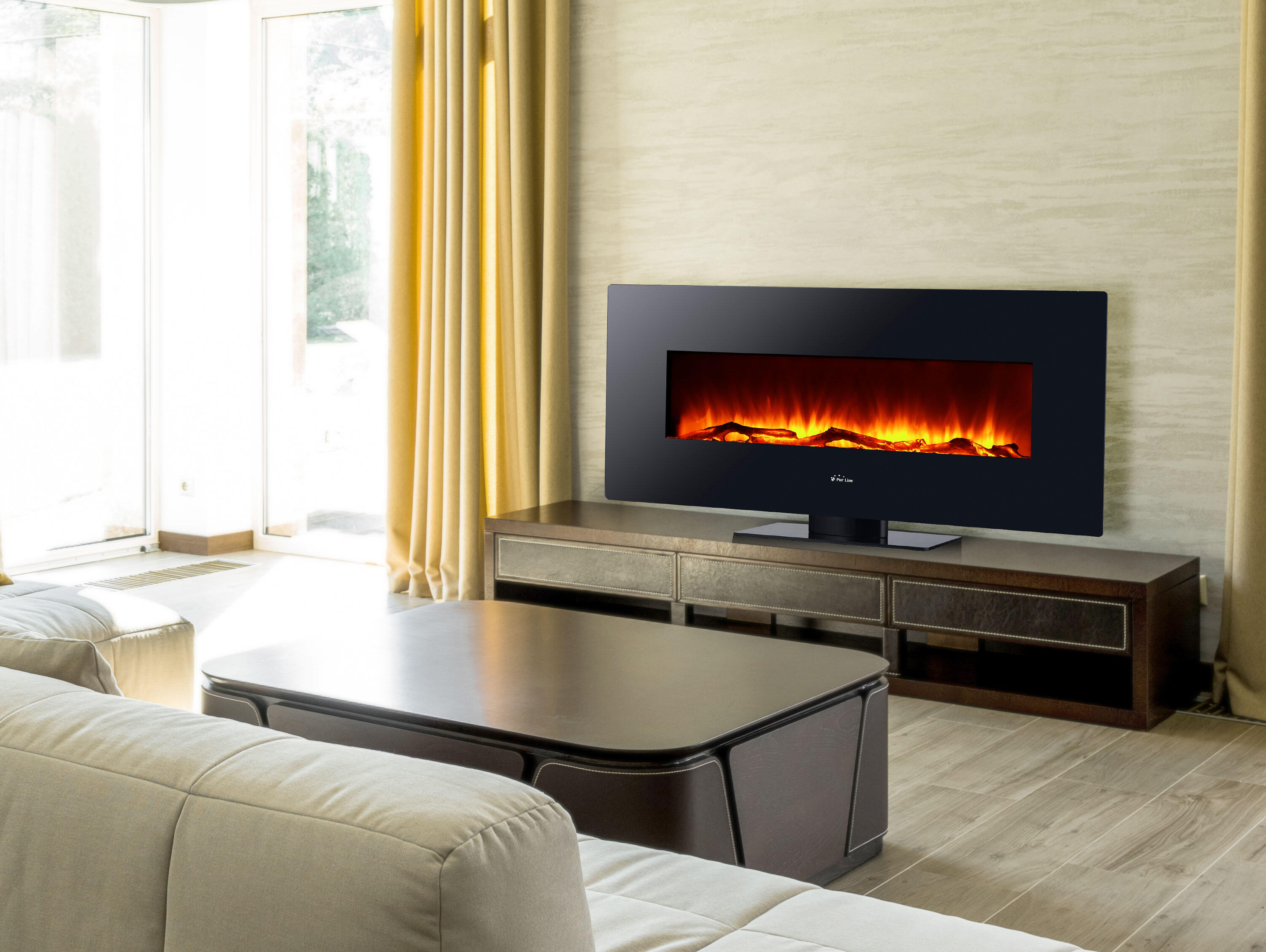 Chimenea eléctrica mural o de suelo CHE-515 de 1600W - 4