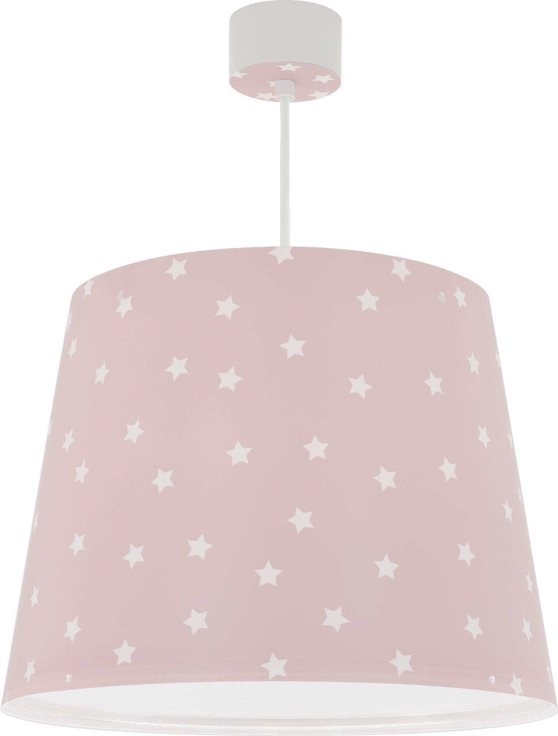 Lámpara de techo star light 1 luz e27 d33 cm rosa infantil