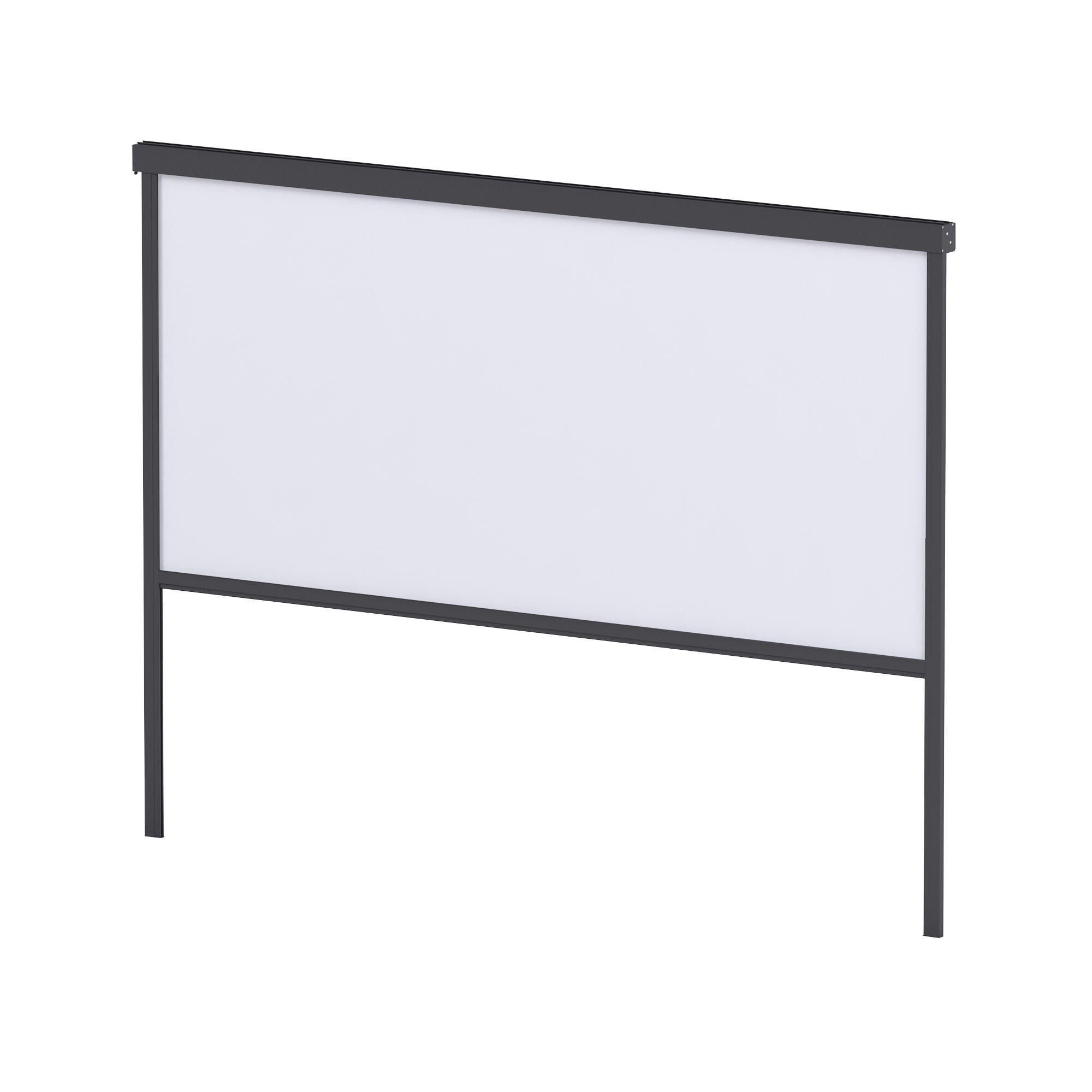 Toldo vertical Zip Roma de poliéster blanco 400 x 250 cm para pérgola bioclimática Génova - 6