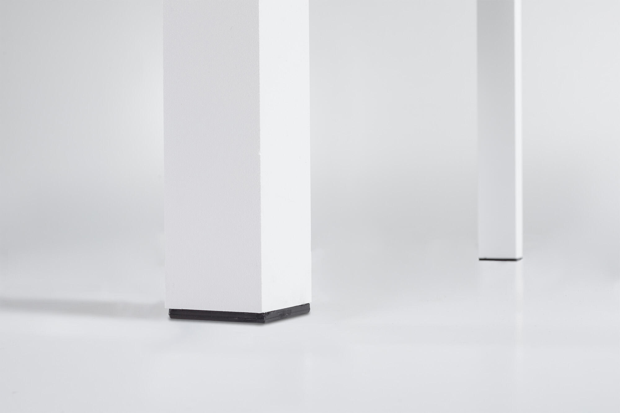 Mesa de aluminio y cerámica Luca blanco Taupe de 90x74x192 cm - 10