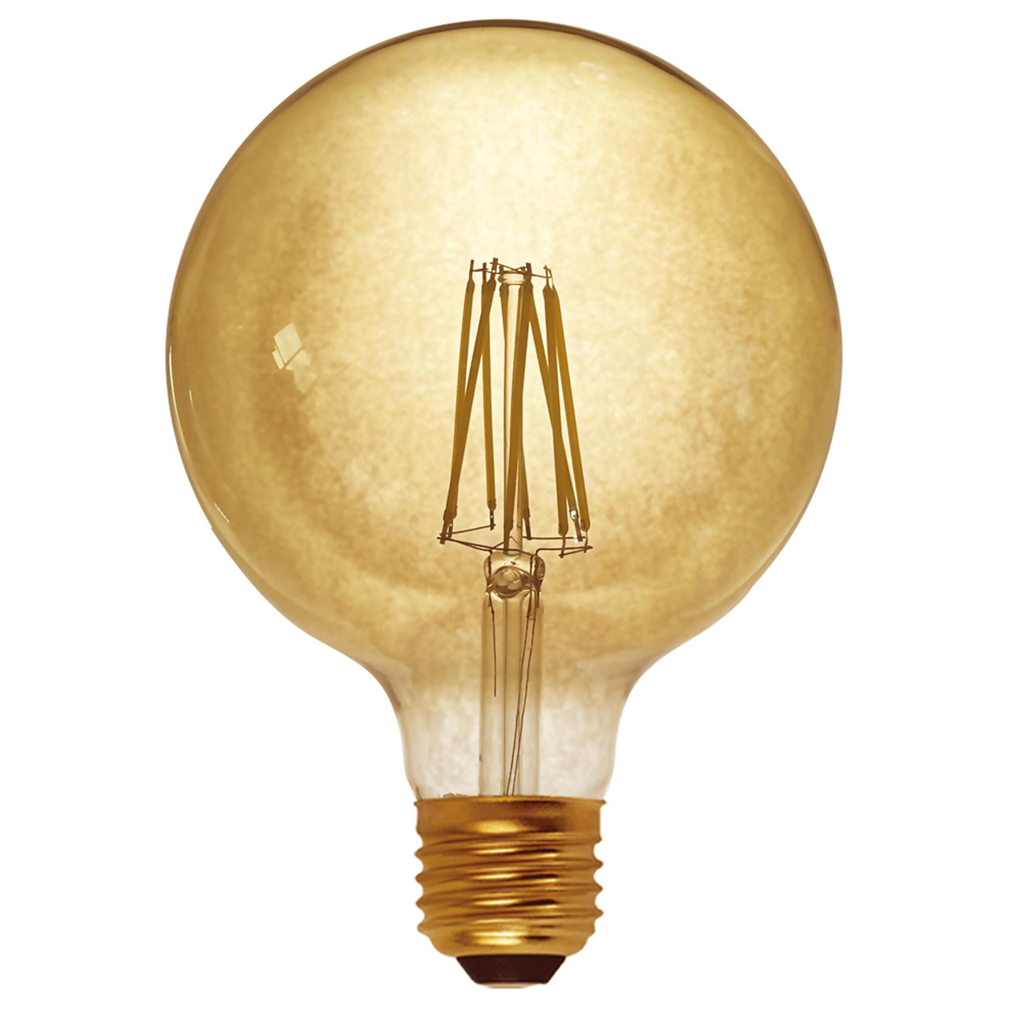 Bombilla decorativa LED E27 forma globo 1400 lúmenes 12W color de la luz blanco cálido 2700K CRI 89-80 luz natural y fiel clase energética E - 3