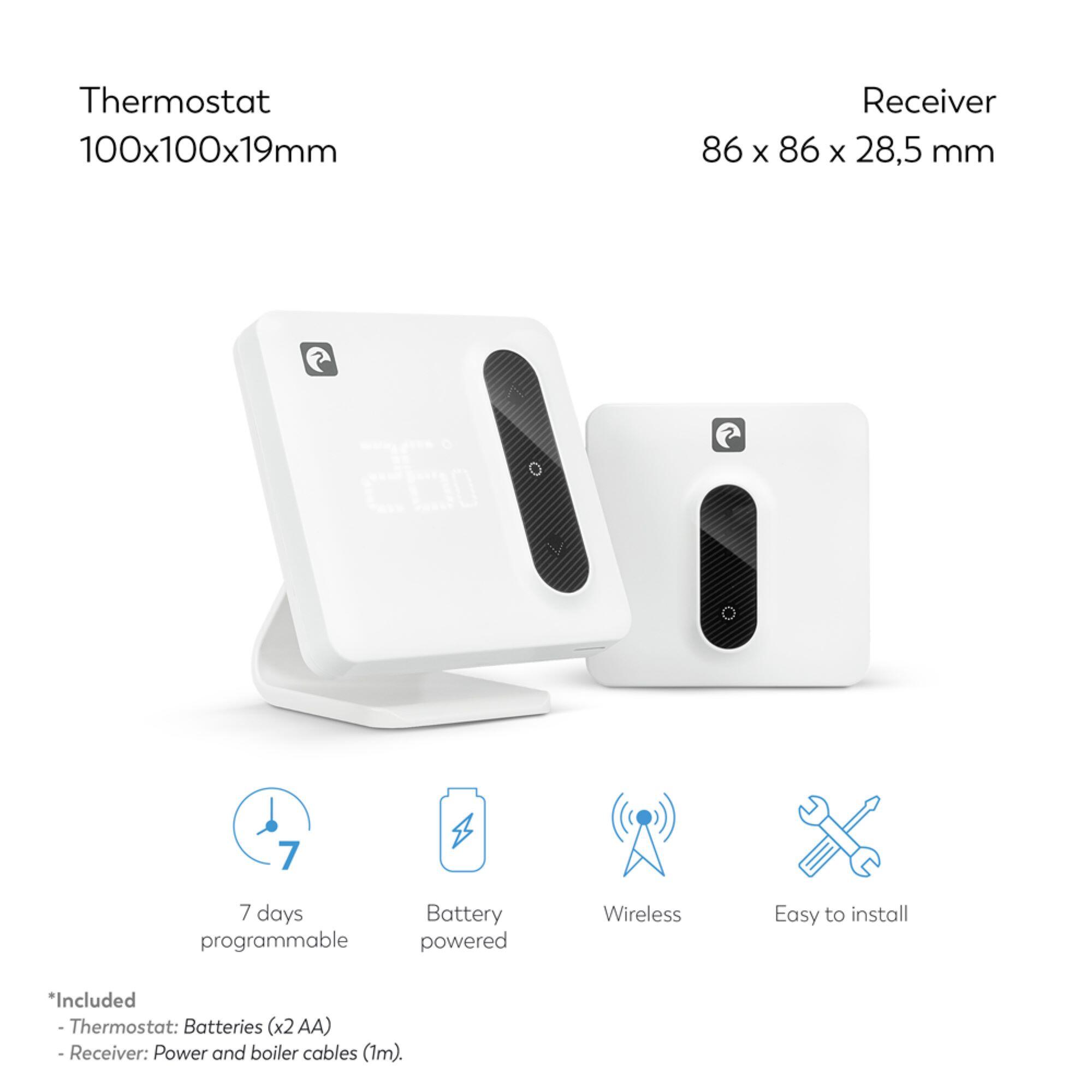 Termostato inteligente Garza Aspen con Wifi Leroy Merlin
