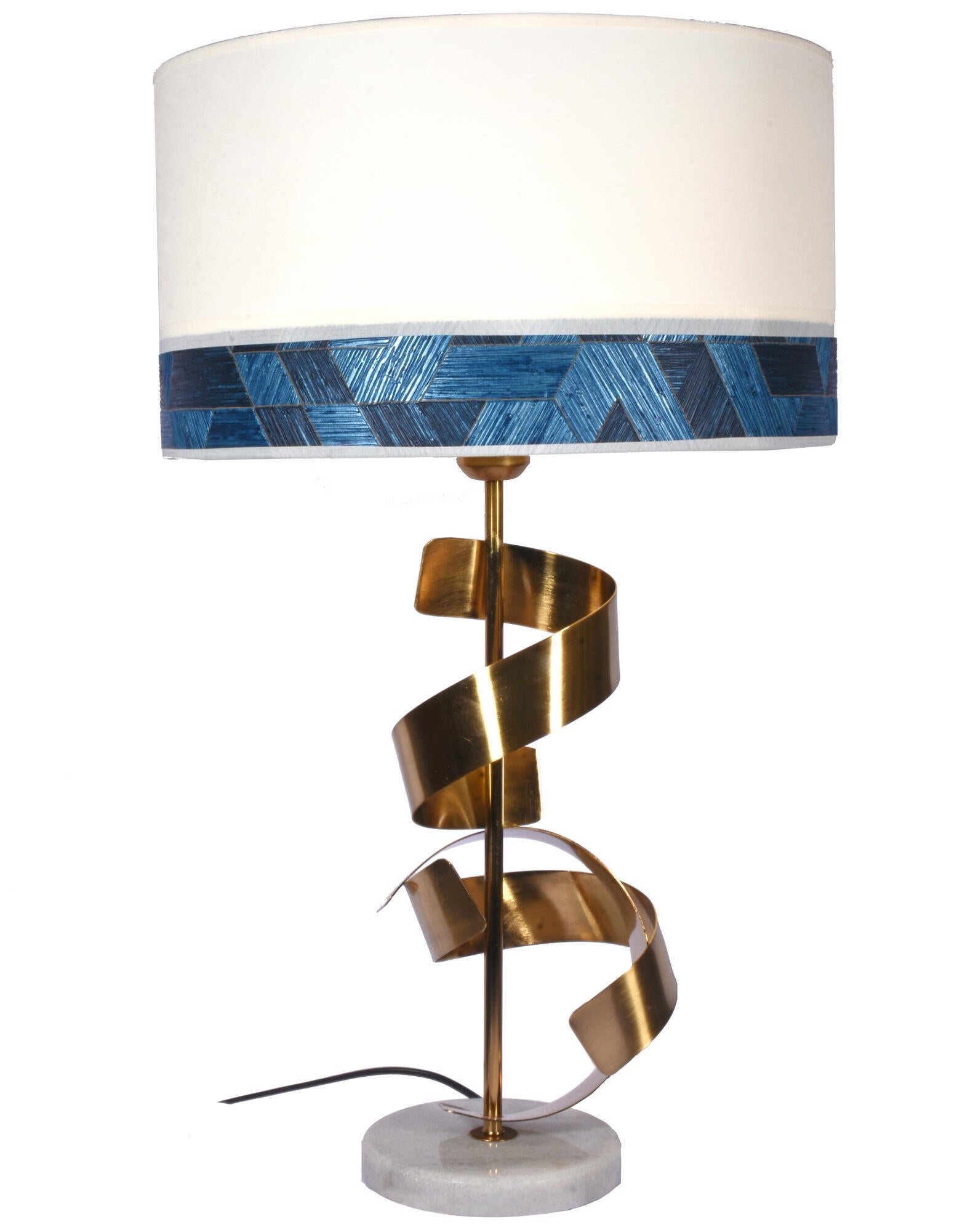 Lámpara de mesa nautilus 1 luces e27 40 cm amarilla