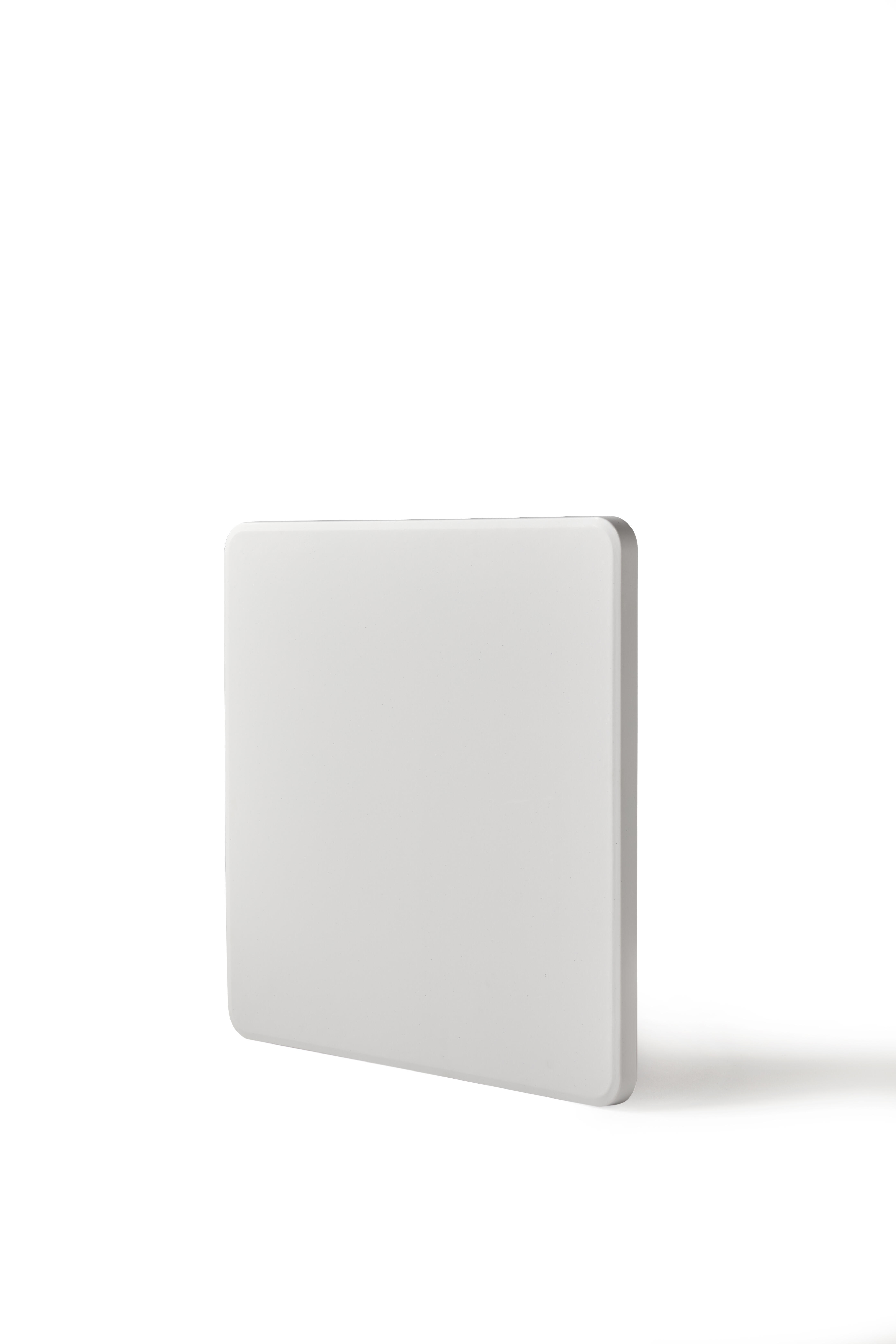 Mesa plegable de jardín de acero Catering blanco de 84x74x84 cm - 3