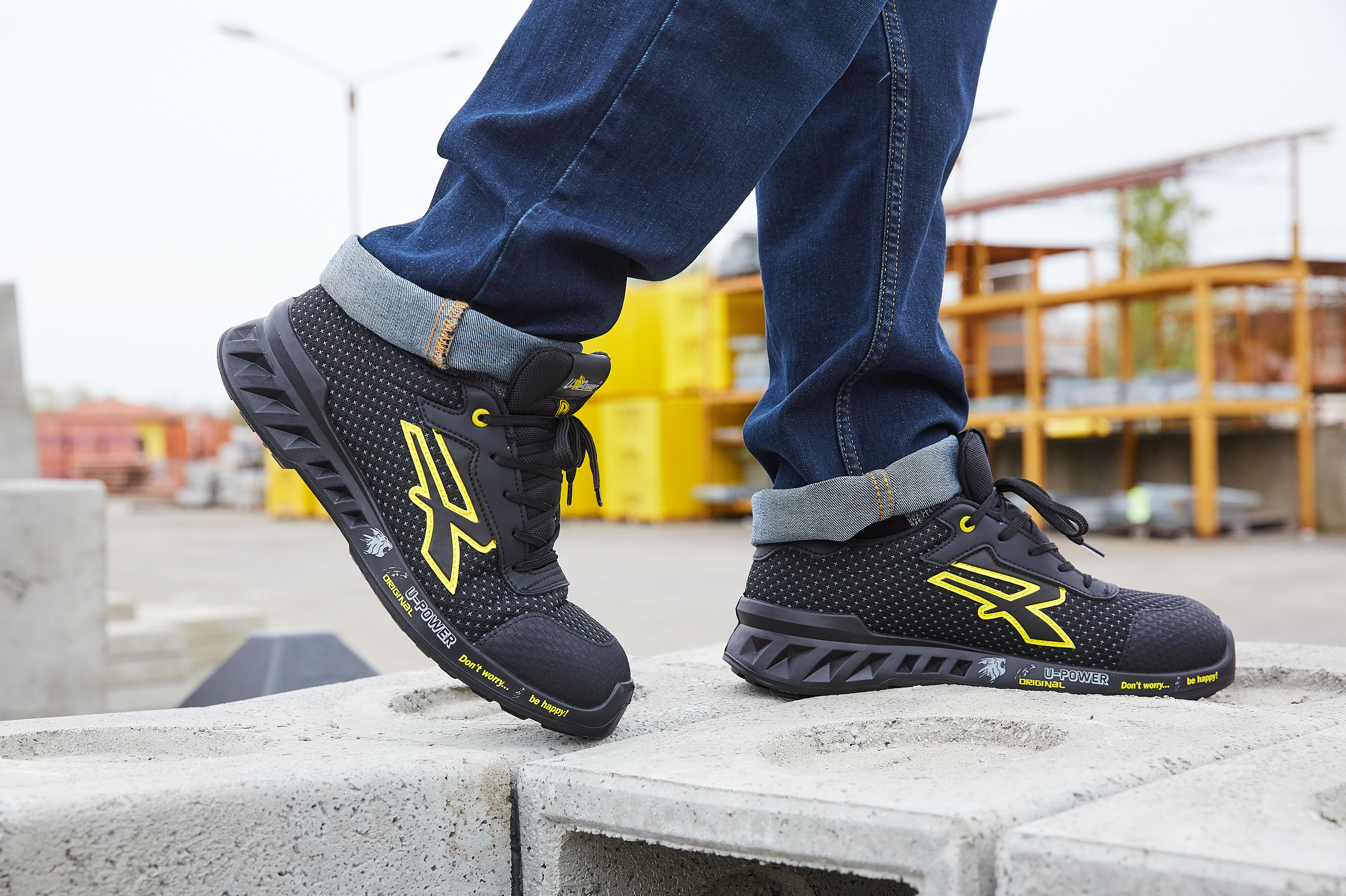 Zapatos de Seguridad U-POWER MATT S3 - Negro / Amarillo - T41 - 4