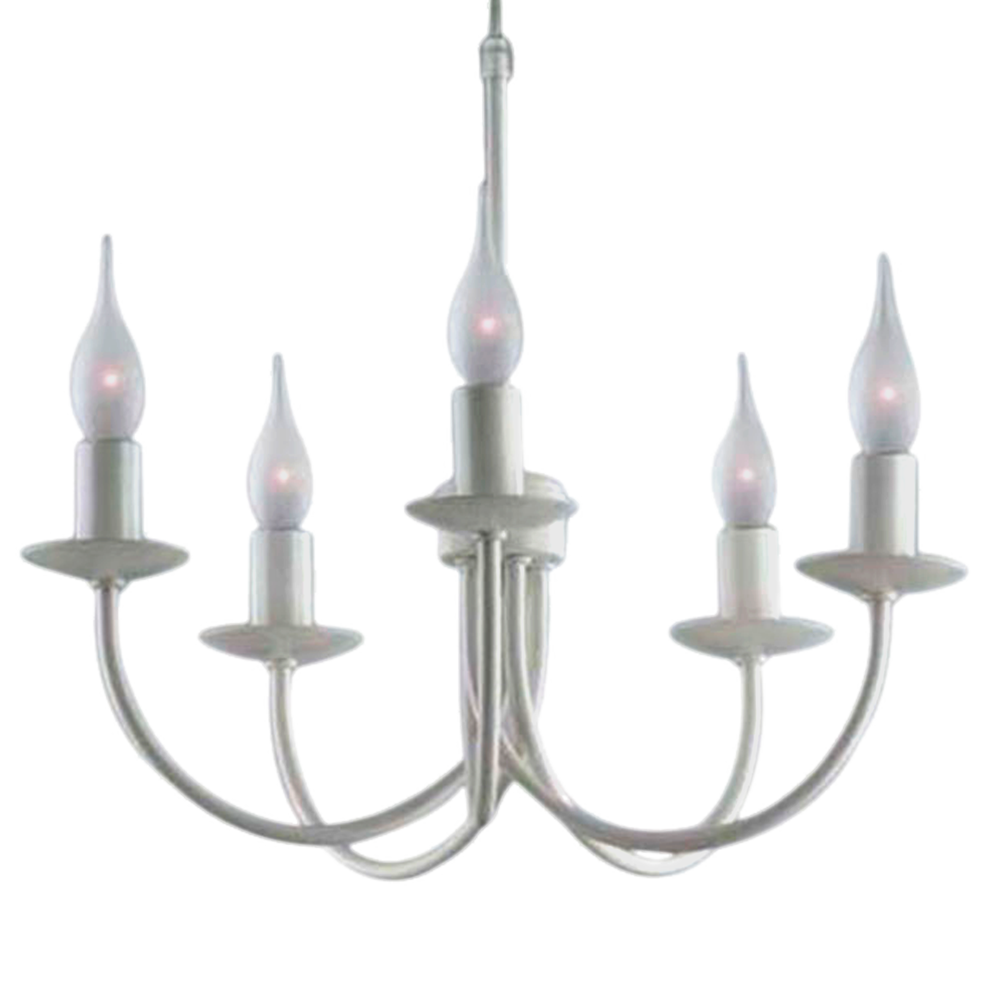 Lámpara de techo victoria 2 5 luces e14 blanco 40 cm