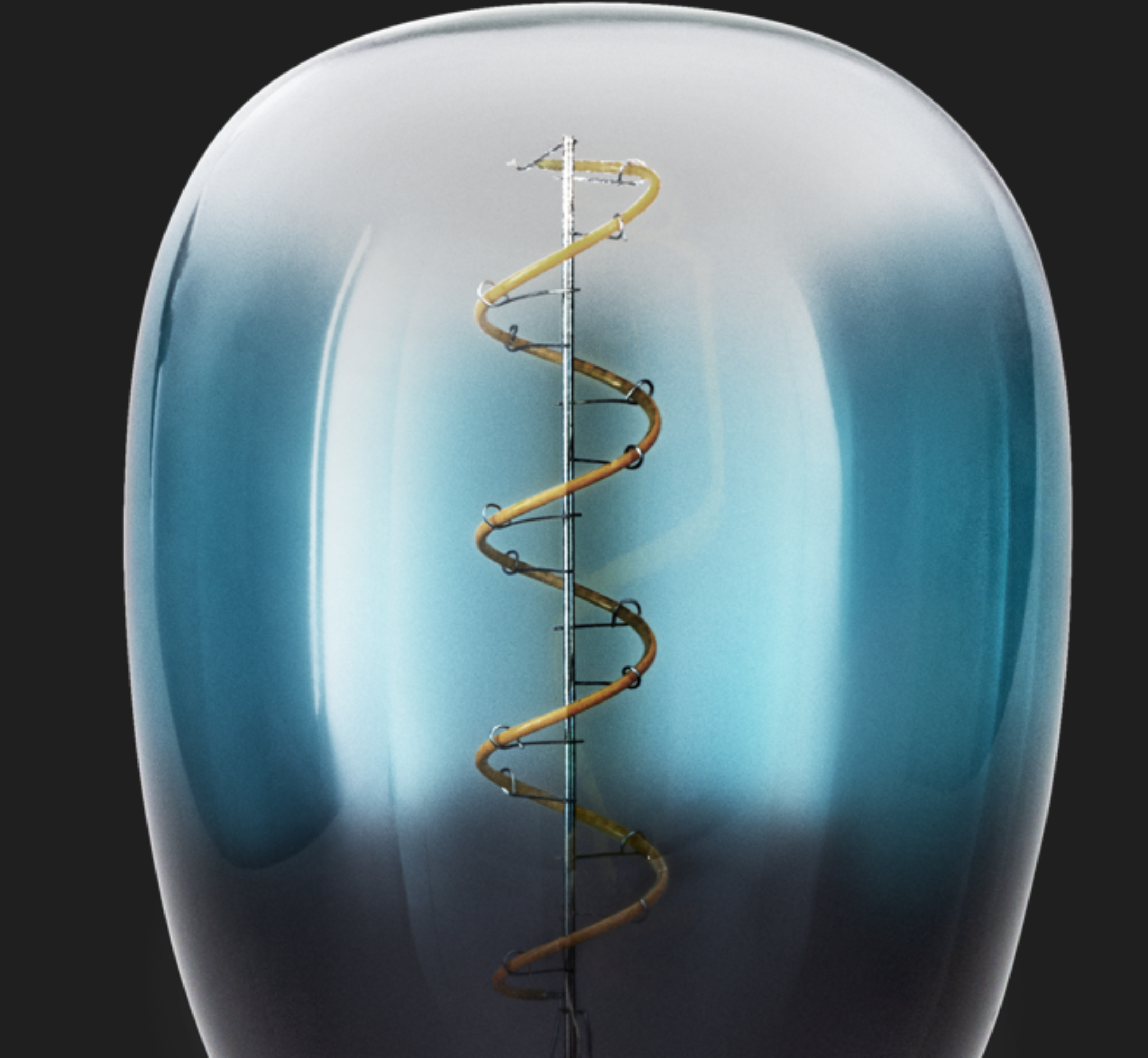 Lâmpada led decorativa E27 T120 azul - 3