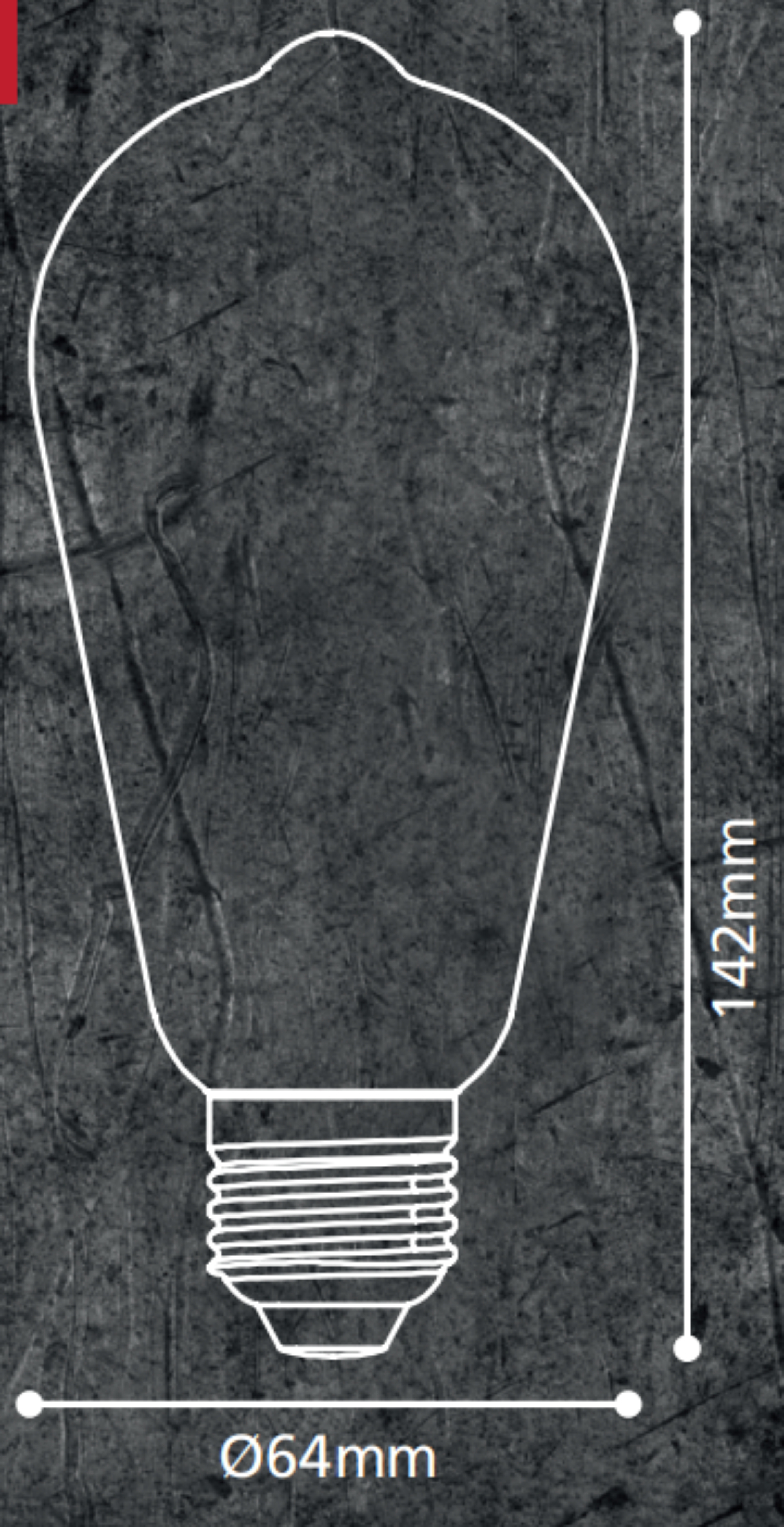 Lâmpada led decorativa iris E27 ST64 2000k - 4