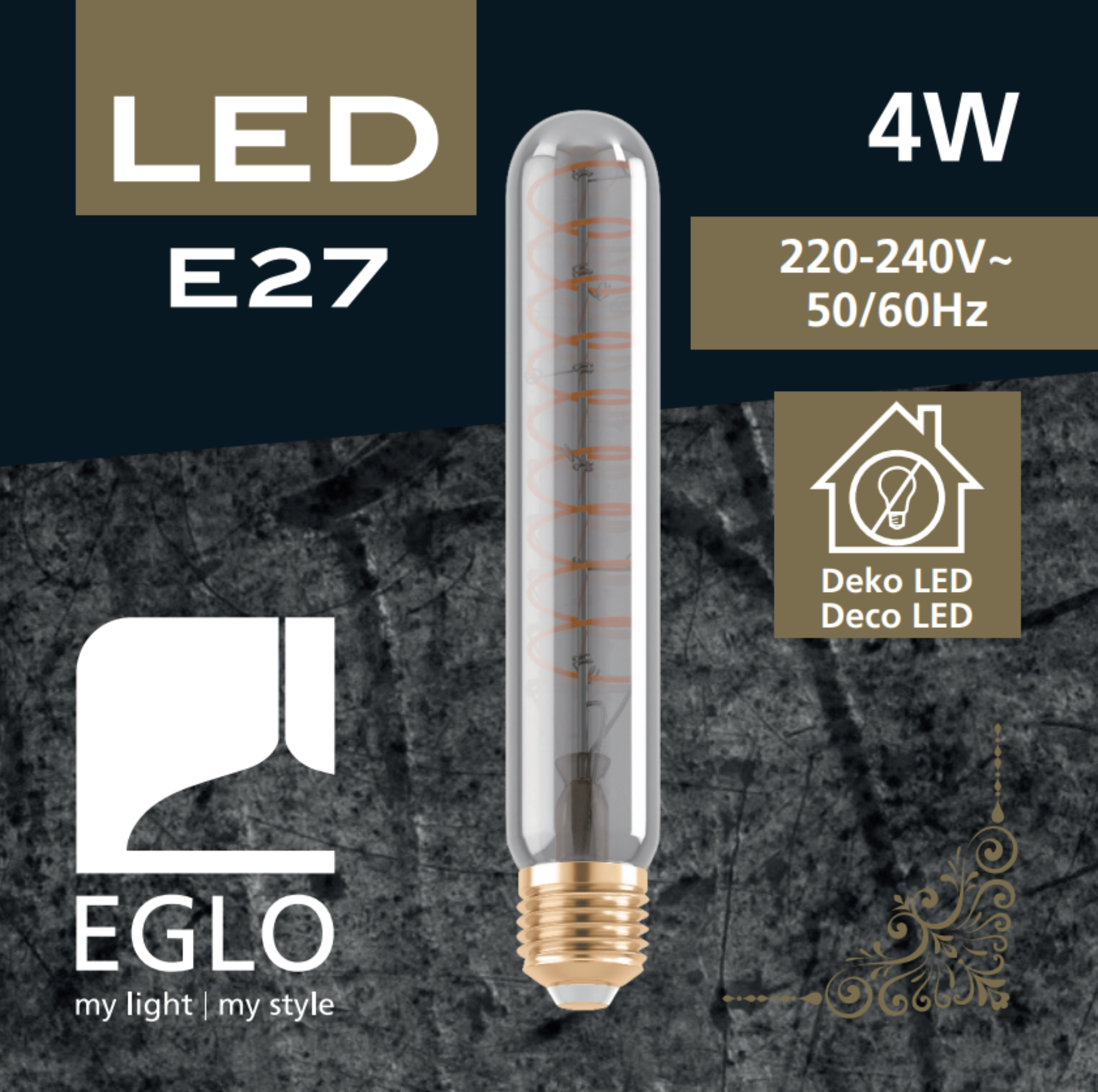 Lâmpada led vintage E27 T30 1700K - 4