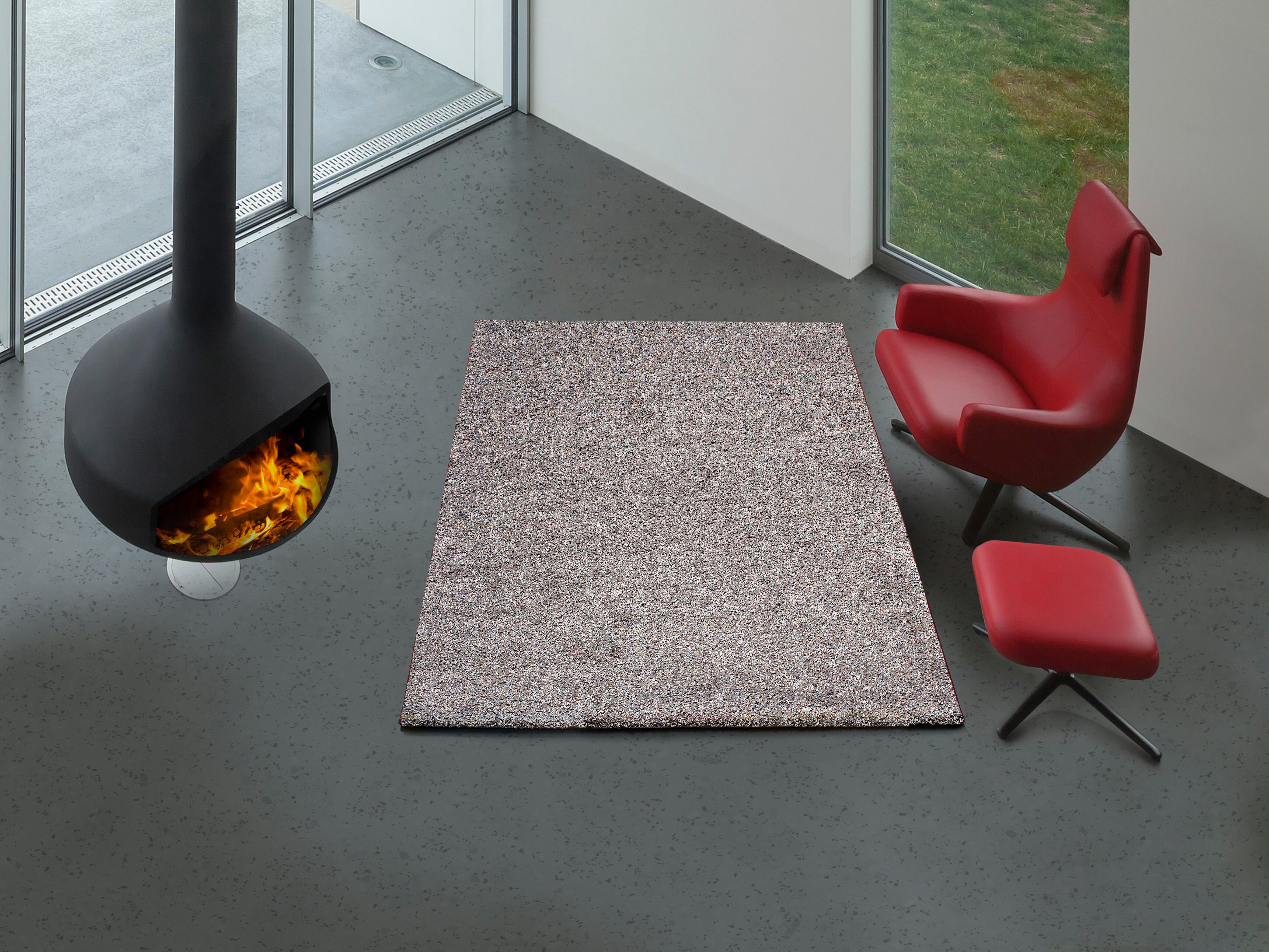 Tapete interior polipropileno Norge 160X230CM prata - 2