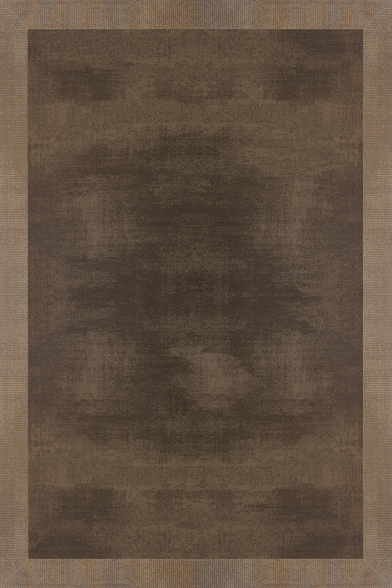 Alfombra exterior/interior pvc tejido plano base antideslizante teplon ocre / platino 140x200cm