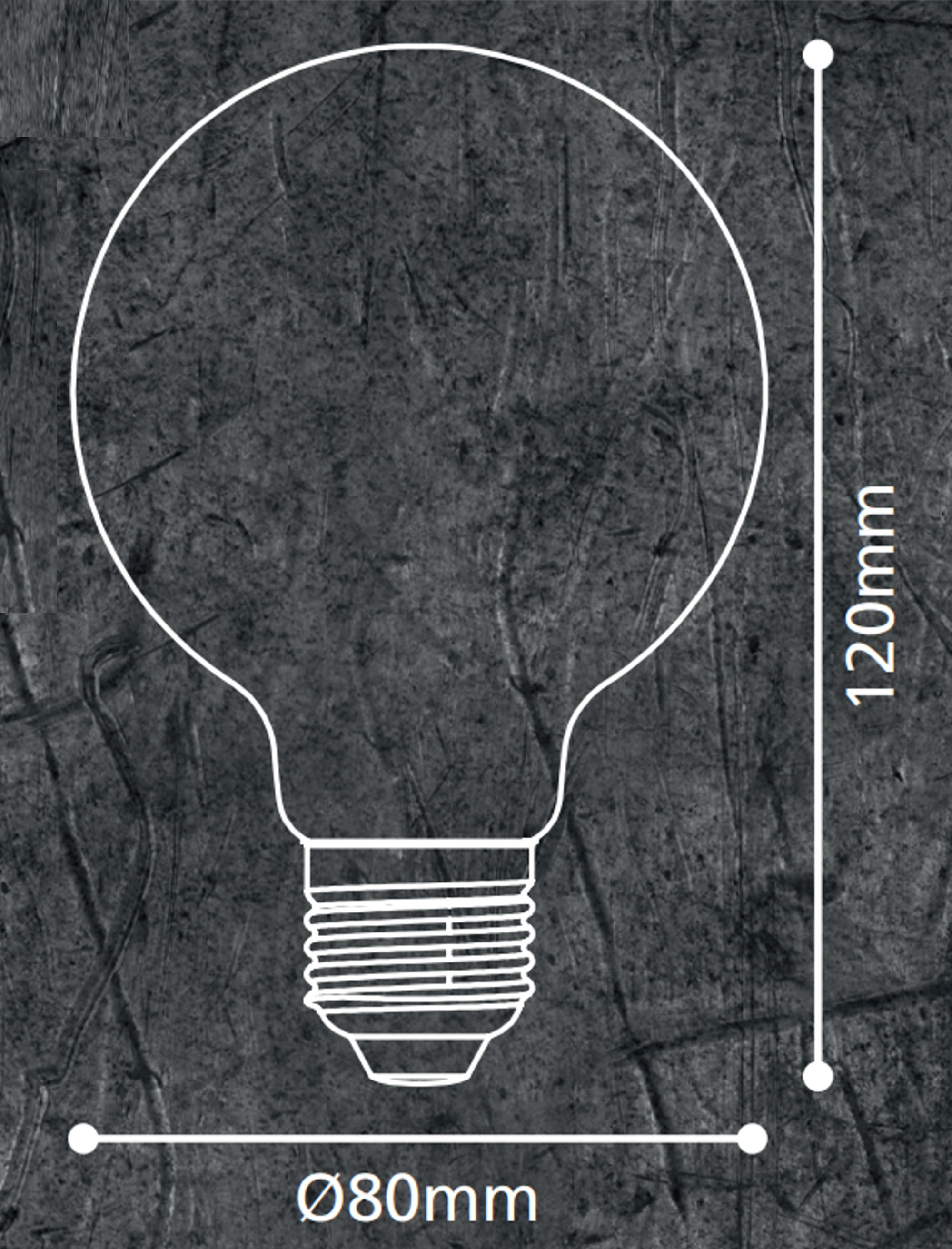 Lâmpada led decorativa E27 100 lm 2000k luz regulável - 3