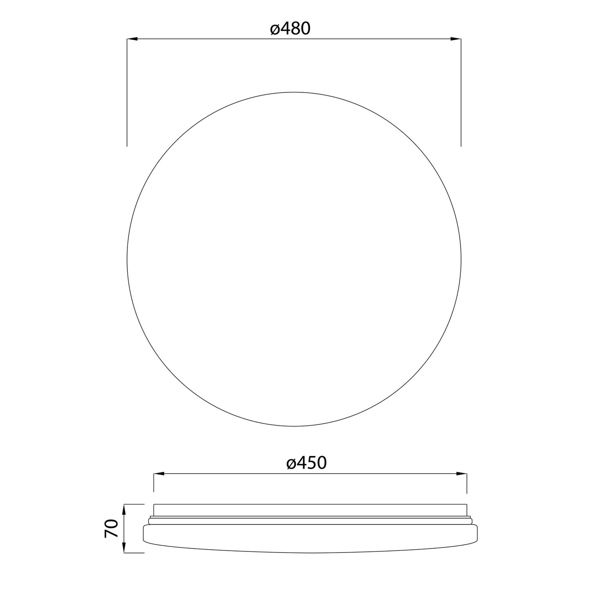 Plafón LED Zero 48W 3800lm blanco frío Ø49.5 cm - 5