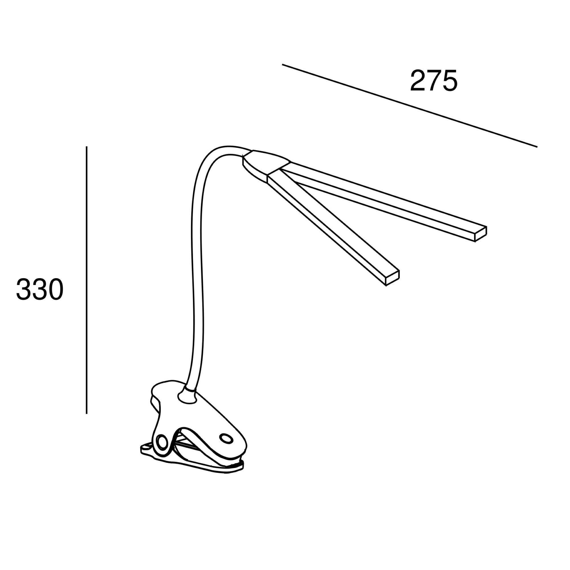Flexo para escritorio sin cable táctil LED con control de la intensidad de la luz Joy FORLIGHT con estructura blanca CCT 3000K-6000K - 10